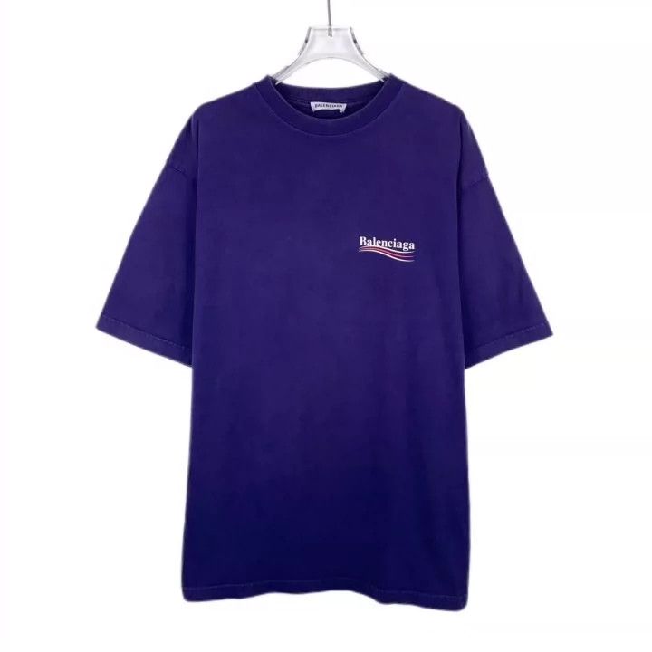 Balenciaga Balenciaga The logo letters may Le Print Purple Crew Neck C Size US S / EU 44-46 / 1 - 1 Thumbnail