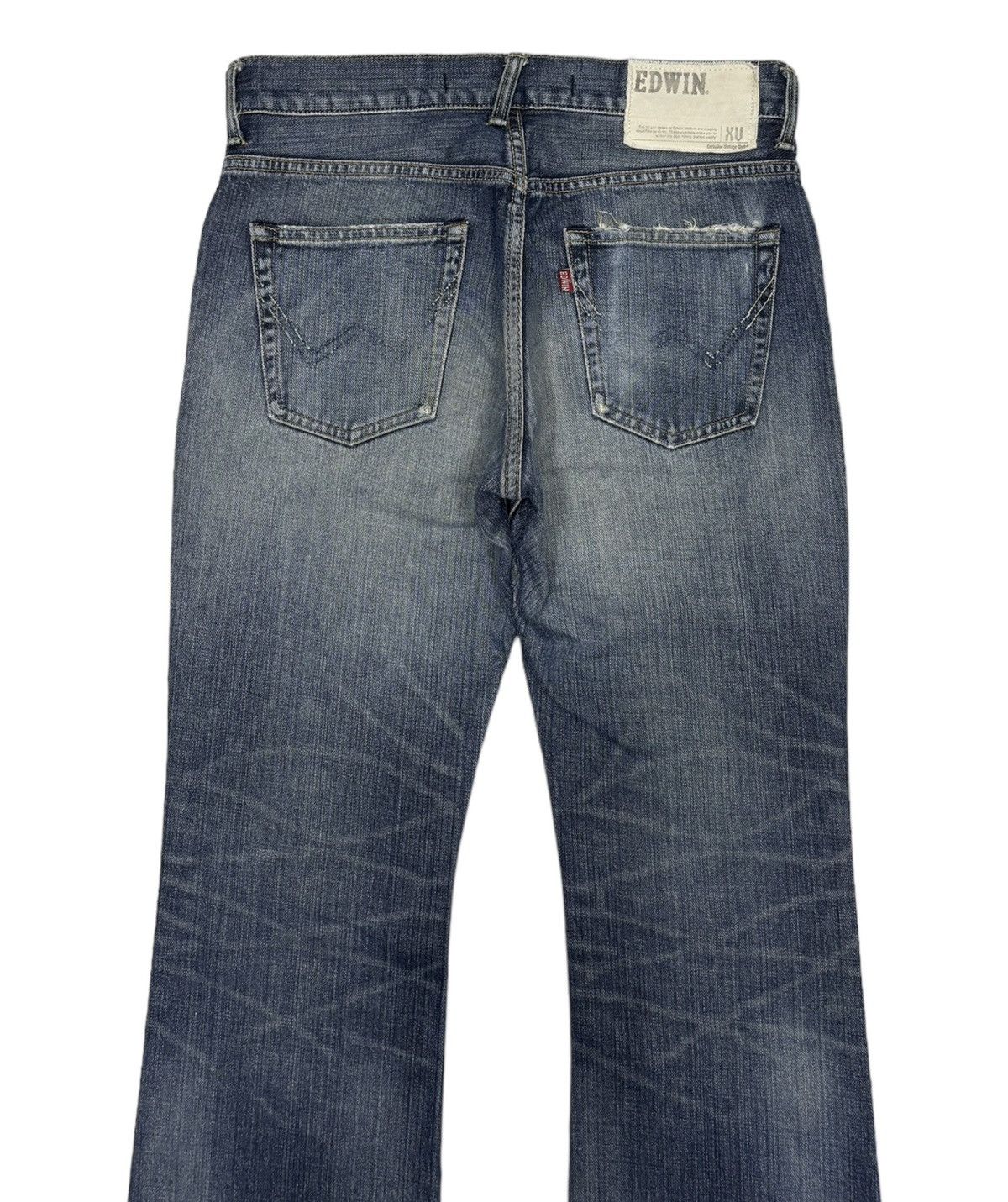 14th Addiction EDWIN EXCLUSIVE VINTAGE MODEL XU FLARE DENIM JEANS Size US 30 / EU 46 - 8 Thumbnail
