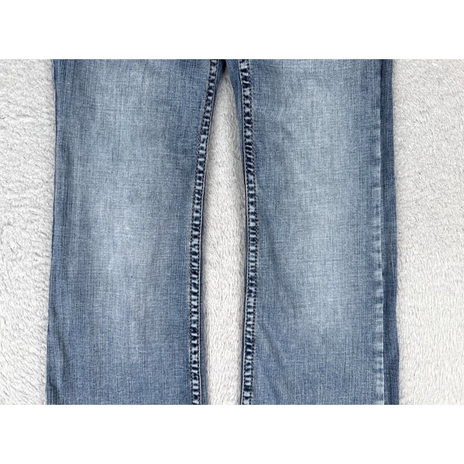 Vintage Shyanne Jeans Womens Bootcut Denim Blue 25x28 Stretch Embroidered Pockets Logo Cowboy Women Bootscut Jeans Size 42" / US 20 - 3 Thumbnail