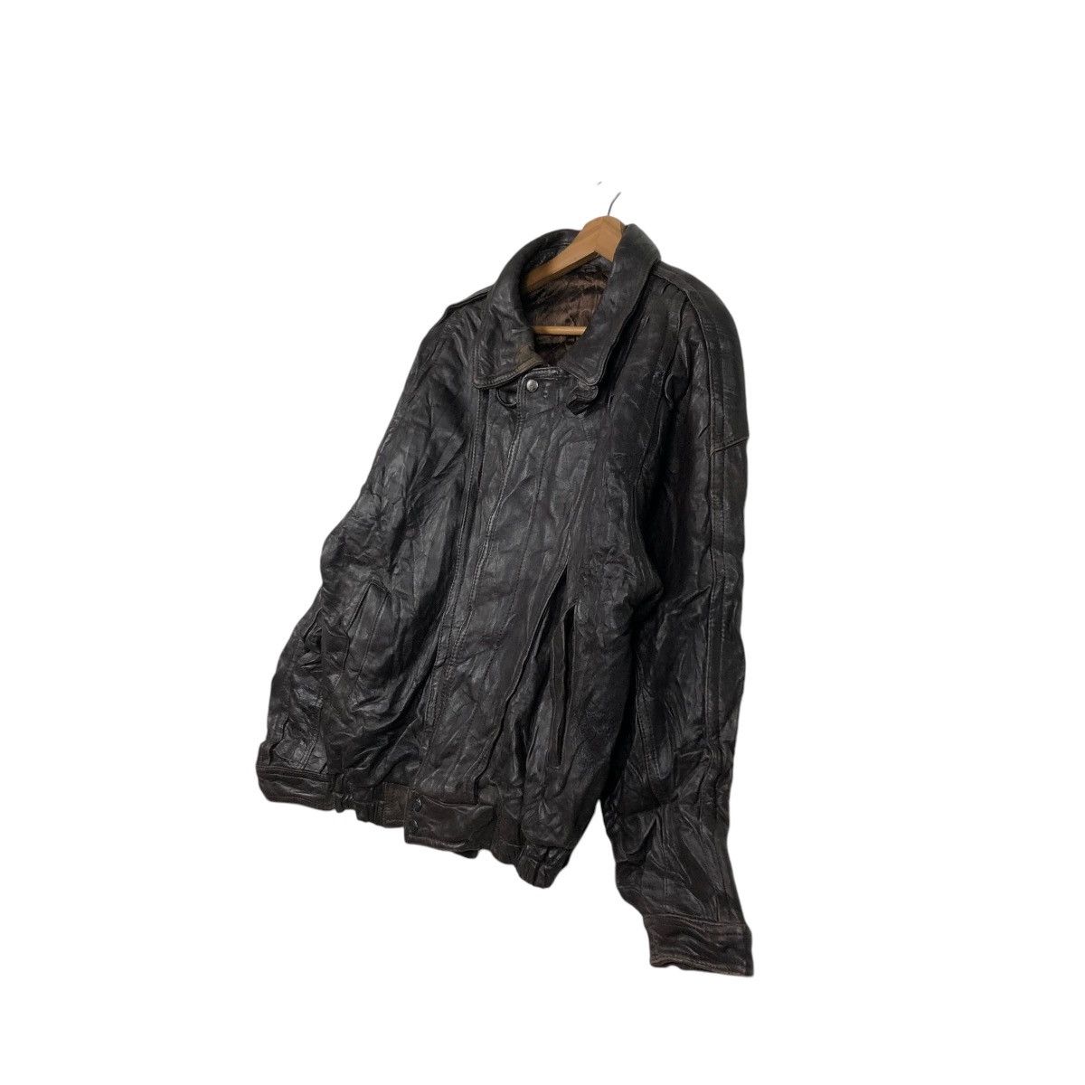 Japanese Brand 🔥VTG GENUINE LEATHER JACKET BIKER BONNEZ VOW ISSEY MIYAKE Size US L / EU 52-54 / 3 - 4 Thumbnail