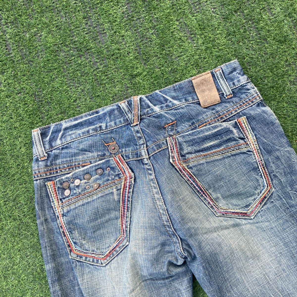 If Six Was Nine RED PEPPER FLARED BOOTCUT JEANS Size US 32 / EU 48 - 11 Thumbnail