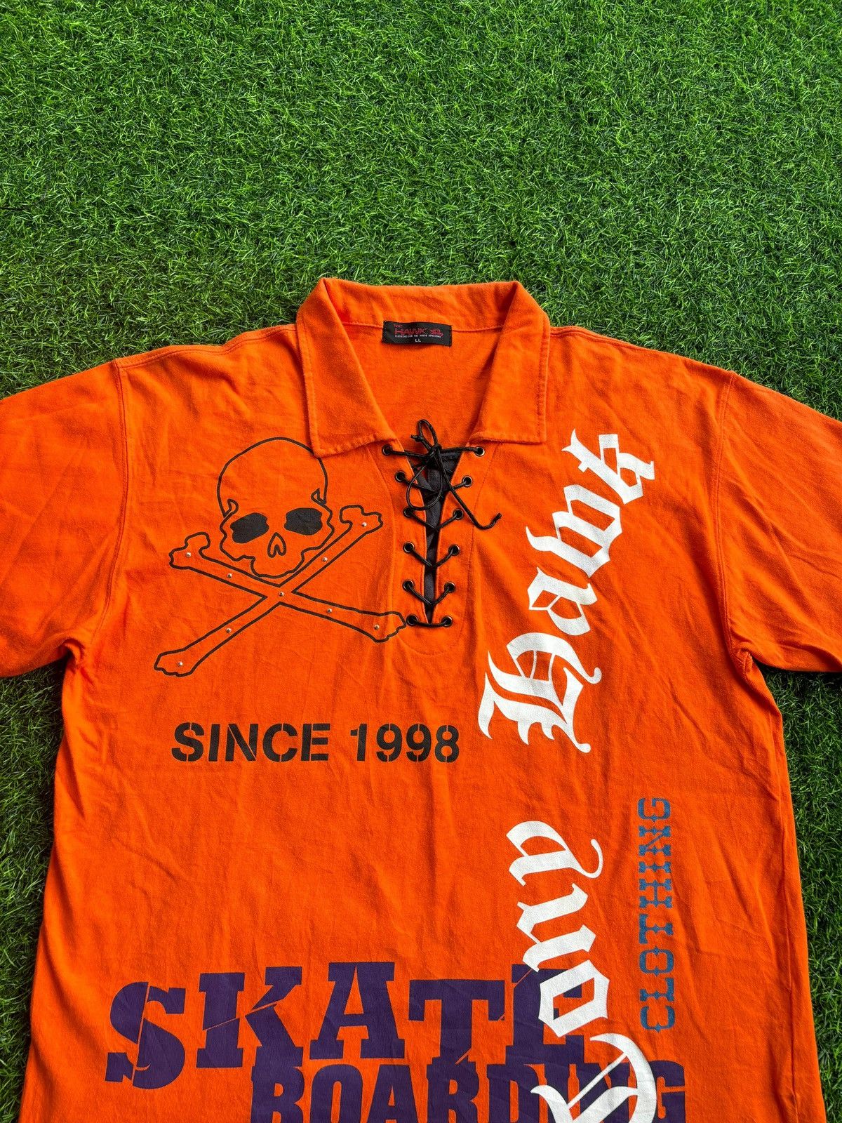 Hysteric Glamour Y2k Tony Hawk Laced Skull Punk Style Tshirt Size US XL / EU 56 / 4 - 3 Thumbnail