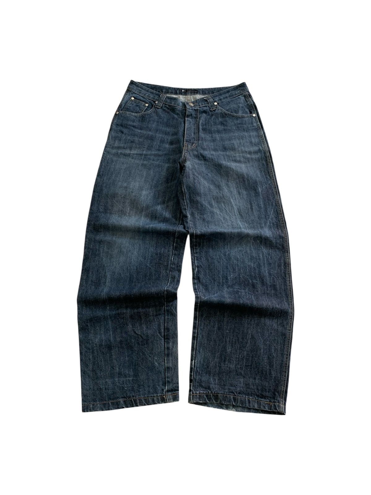 JNCO Vintage 90s Makaveli 2pac Carpenter Baggy Jeans Size US 34 / EU 50 - 9 Thumbnail