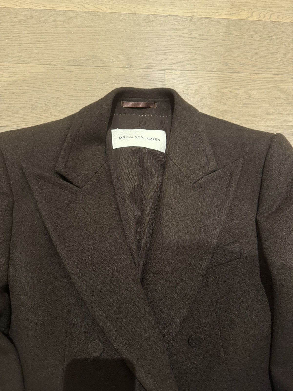 Dries Van Noten Dries Van Noten Brown Wool Coat Size 52 Size US L / EU 52-54 / 3 - 2 Thumbnail