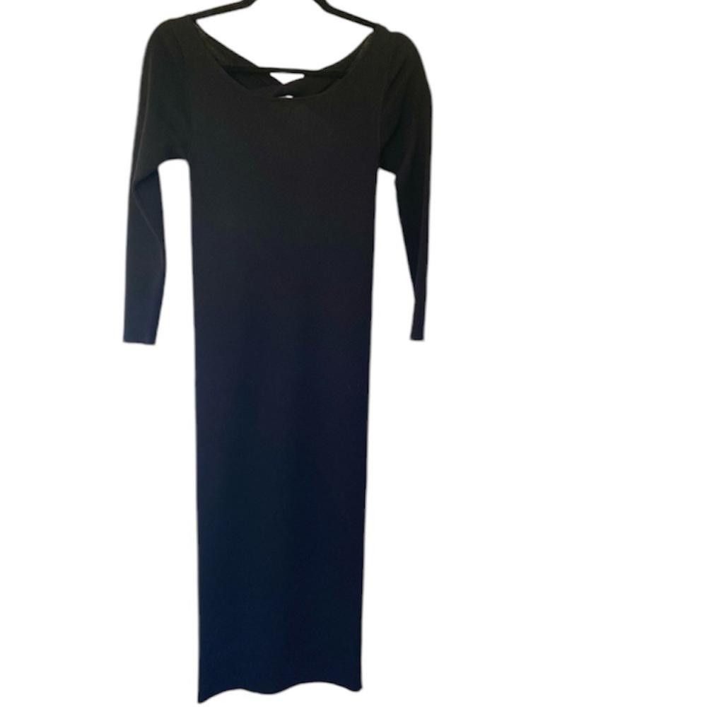zara black crochet dress Andrea One Shoulder Floral Maxi Dress main image 1