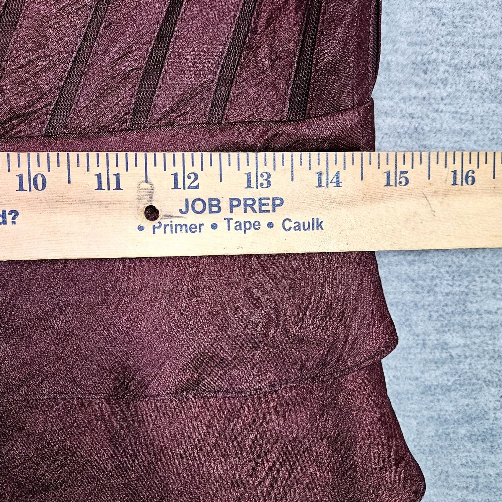 Adrianna Papell Adrianna Papell Dress Sz 6 Burgundy Tiered Ruffle Cocktail Formal Sleeveless Size M / US 6-8 / IT 42-44 - 6 Thumbnail