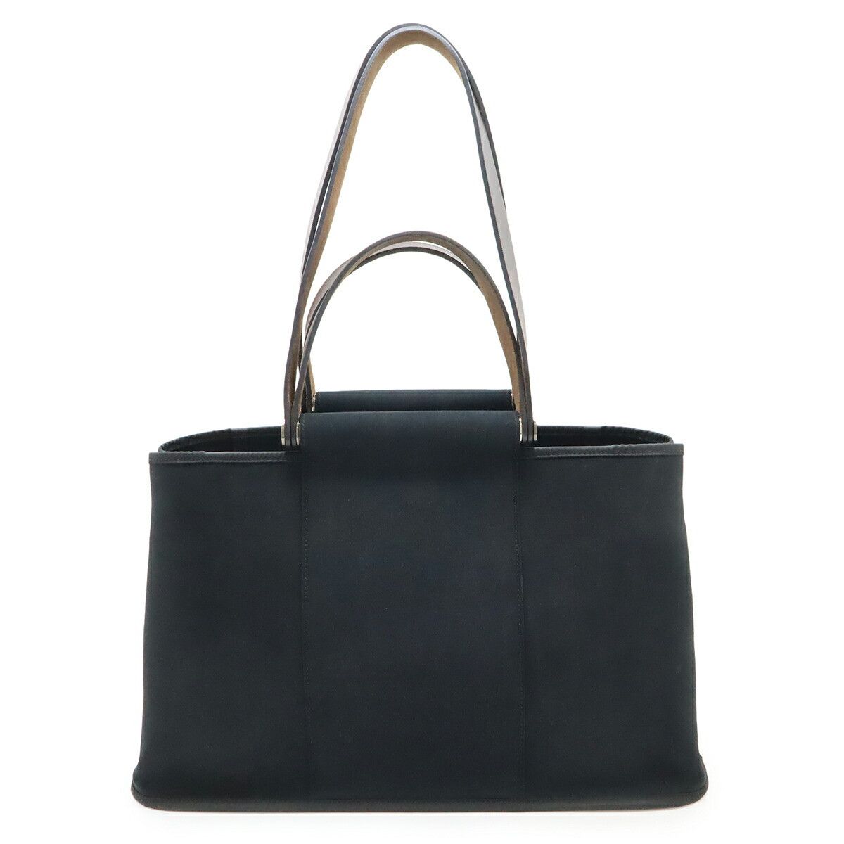 Hermes Hermes Hermès Cabag Elan PM Toile Officier Leather 2way Bag Textile Tote Bag Stamp L (2008) DUTY FREE for USA Size ONE SIZE - 1 Thumbnail