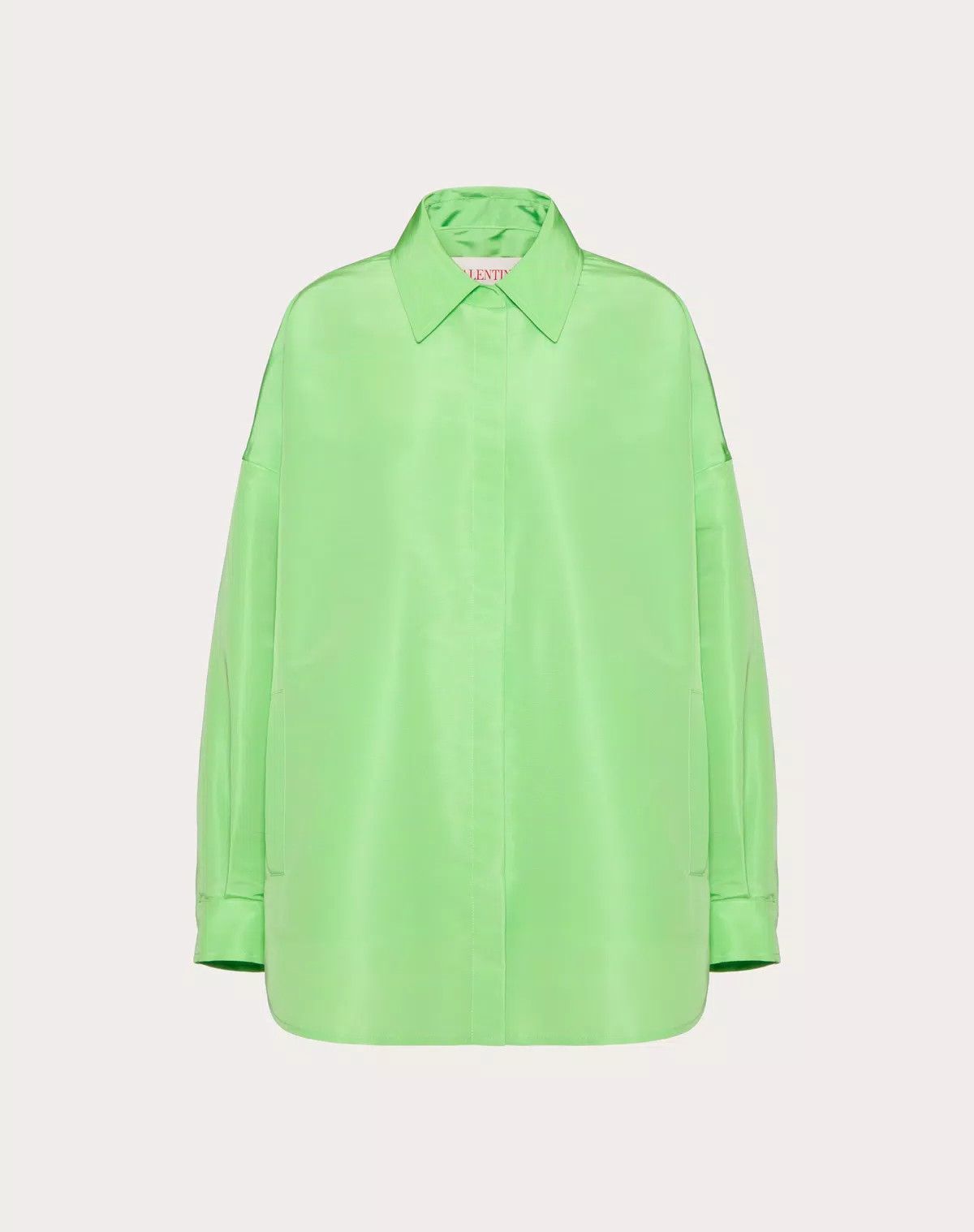o1s1wg111125 Overshirt in Faille in Mint Green