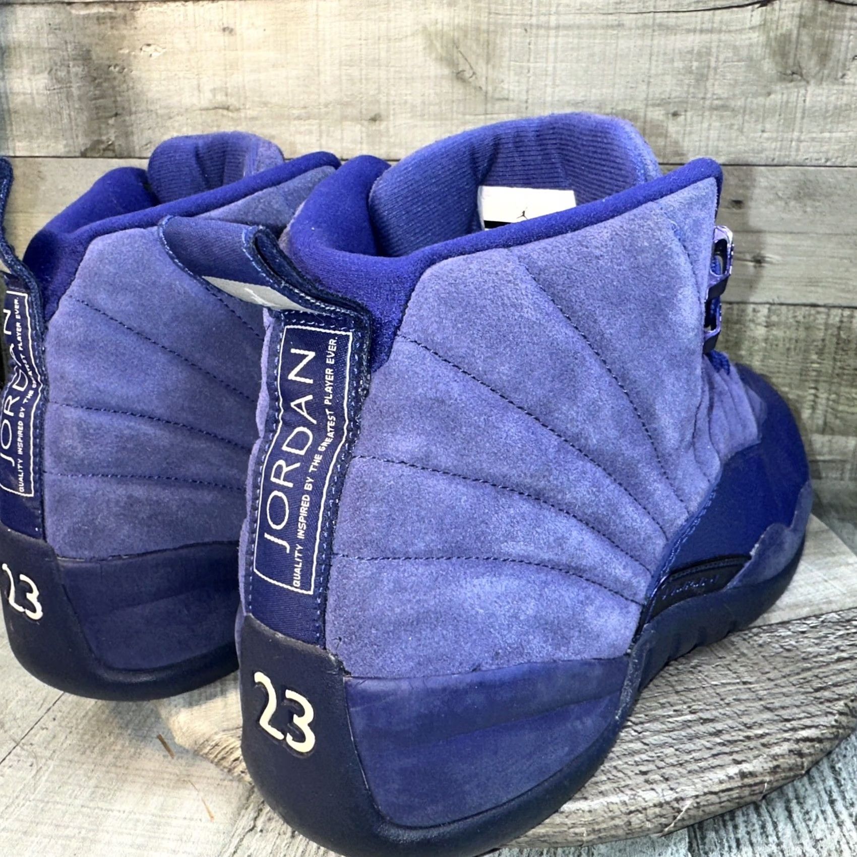 Jordan Brand Nike Air Jordan 12 Retro Deep Royal Blue Suede Sneaker Mens Size 12 Size US 11 / EU 44 - 7 Thumbnail