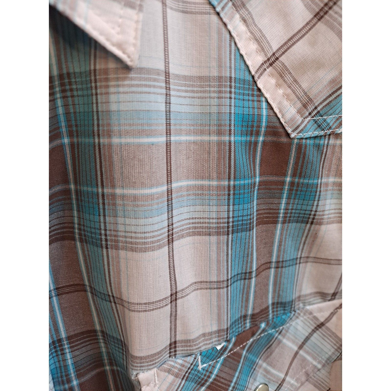 Other High Noon Plaid Western Shirt Pearl Snap Front Long Sleeve C Size US XL / EU 56 / 4 - 3 Thumbnail