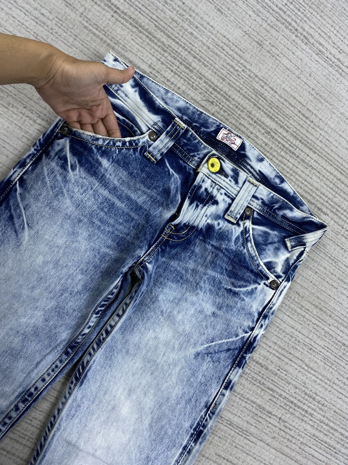 If Six Was Nine × Japanese Brand × Vintage Vintage Rodeo Crown Wash Blue Jeans Pants Size US 31 - 11 Thumbnail