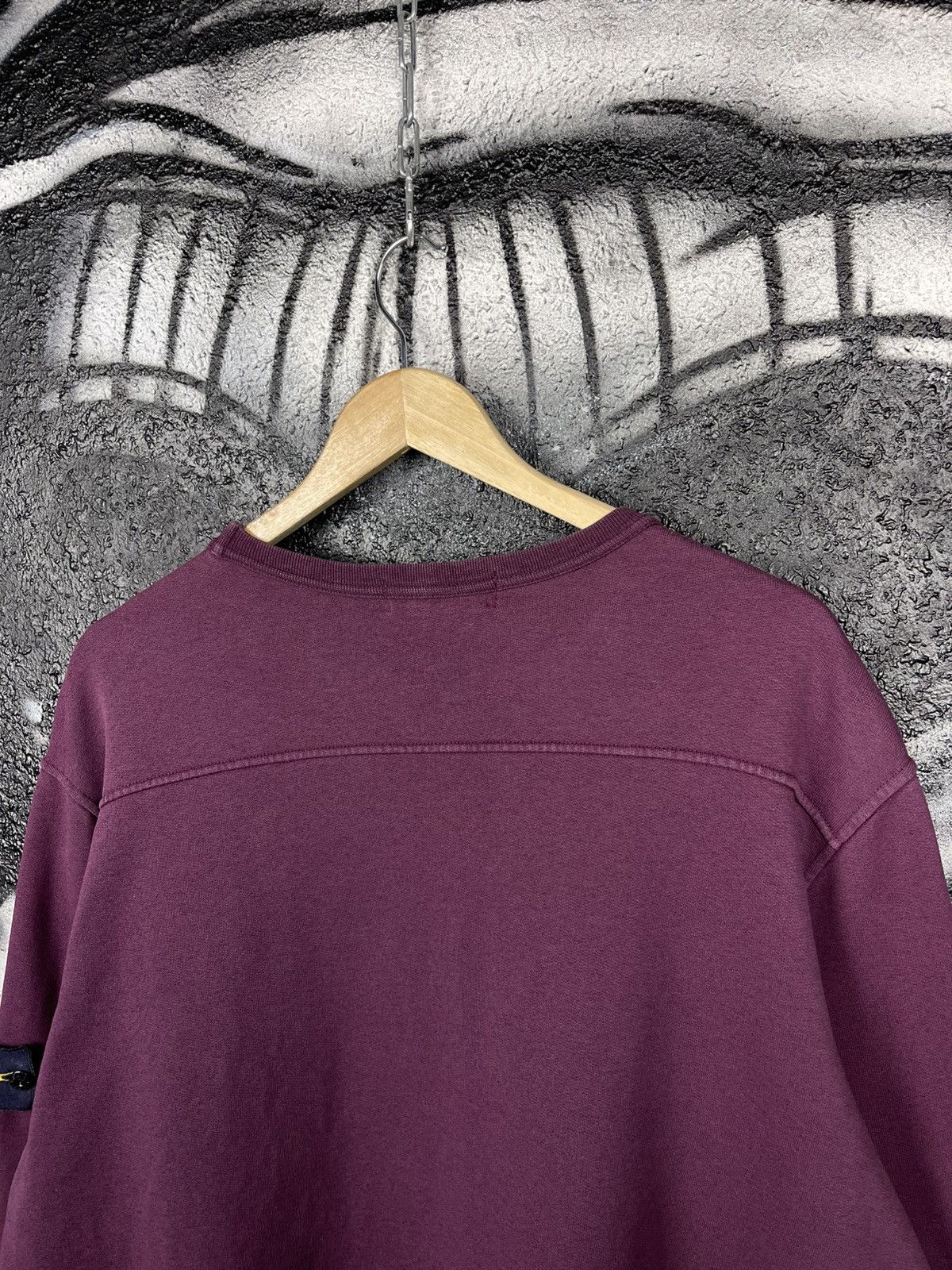 Stone Island Stone Island Purple Crewneck Pocket Sweatshirt Mens Size 3XL Size US XXL / EU 58 / 5 - 11 Thumbnail