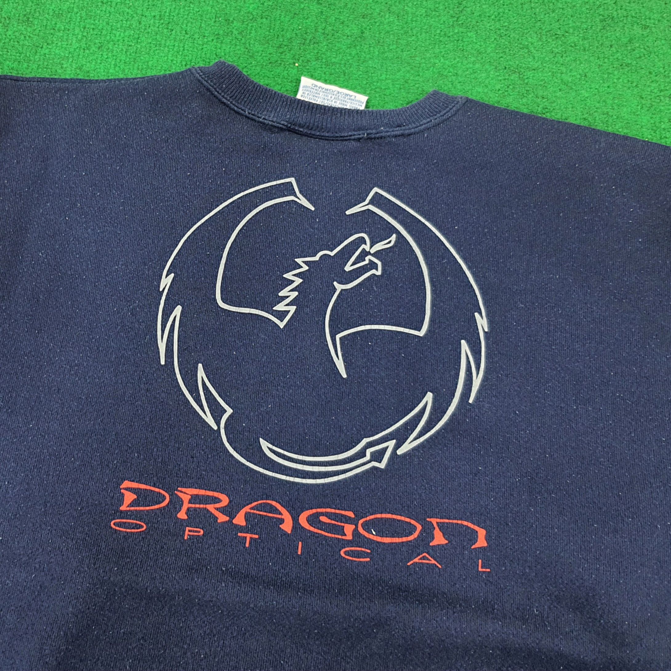 Vintage Vintage Dragon Optical Sweatshirt C263N23 Size US L / EU 52-54 / 3 - 2 Thumbnail