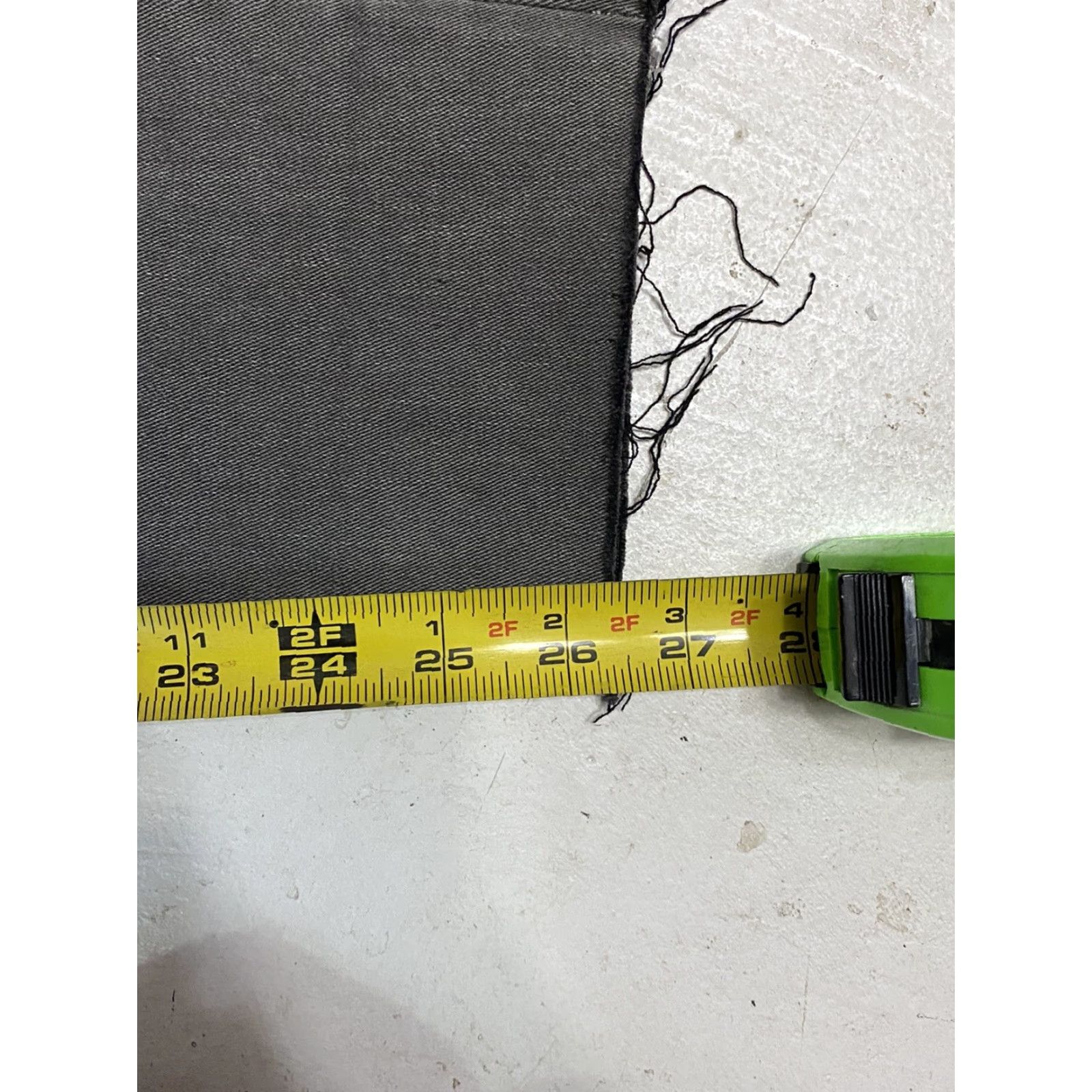 Express Express Jeans Slim Super High Rise Cropped Gray Stretch Raw Hem 00R Womens Jeans Size 40" / US 18 - 5 Thumbnail