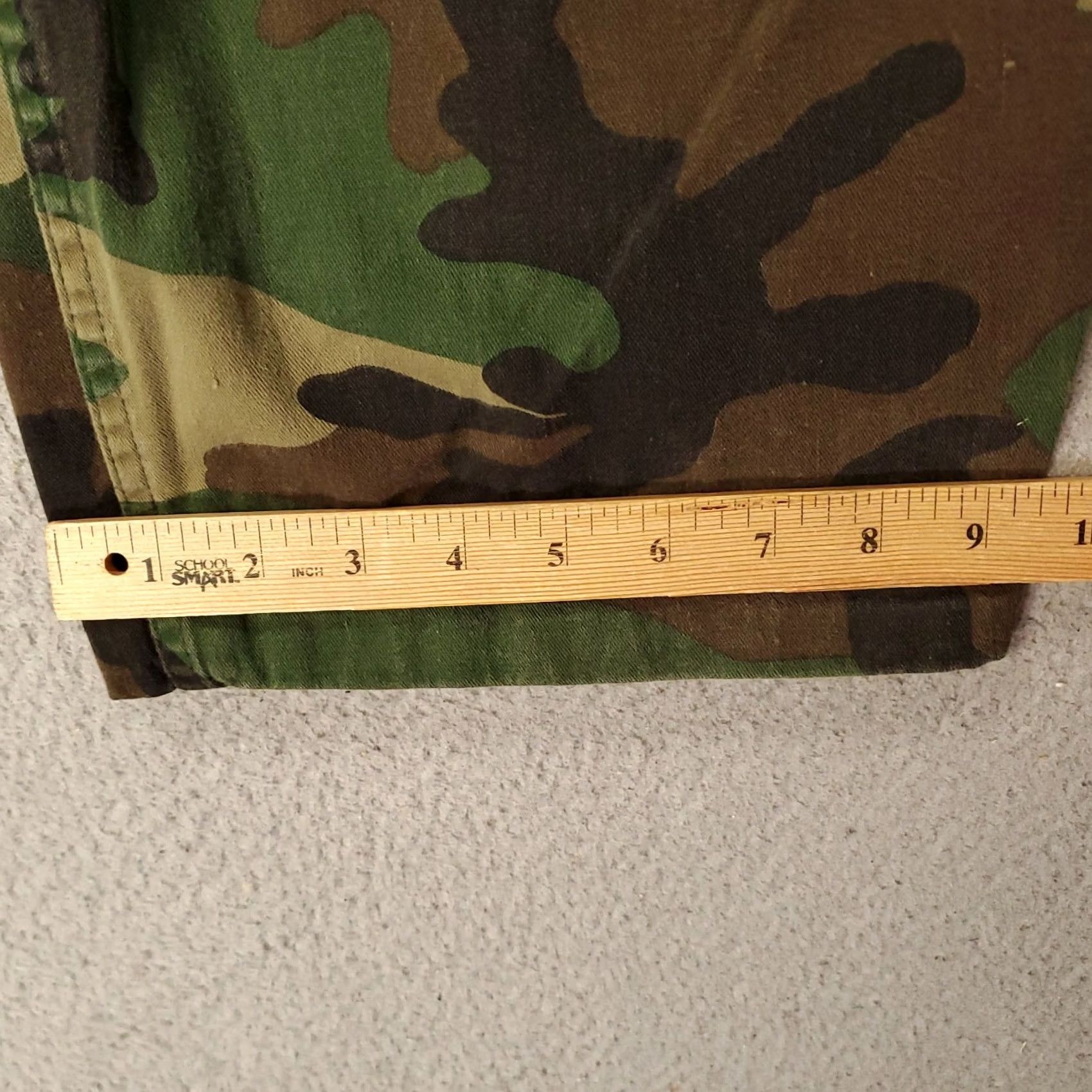 AMO VINTAGE Camo Pants Regular Size 38 26 Inseam Cargo Pocket 5-Pocket Woodland Camouflage Army Grunge Outdoor Baggy Mens Size US 26 / EU 42 - 5 Thumbnail