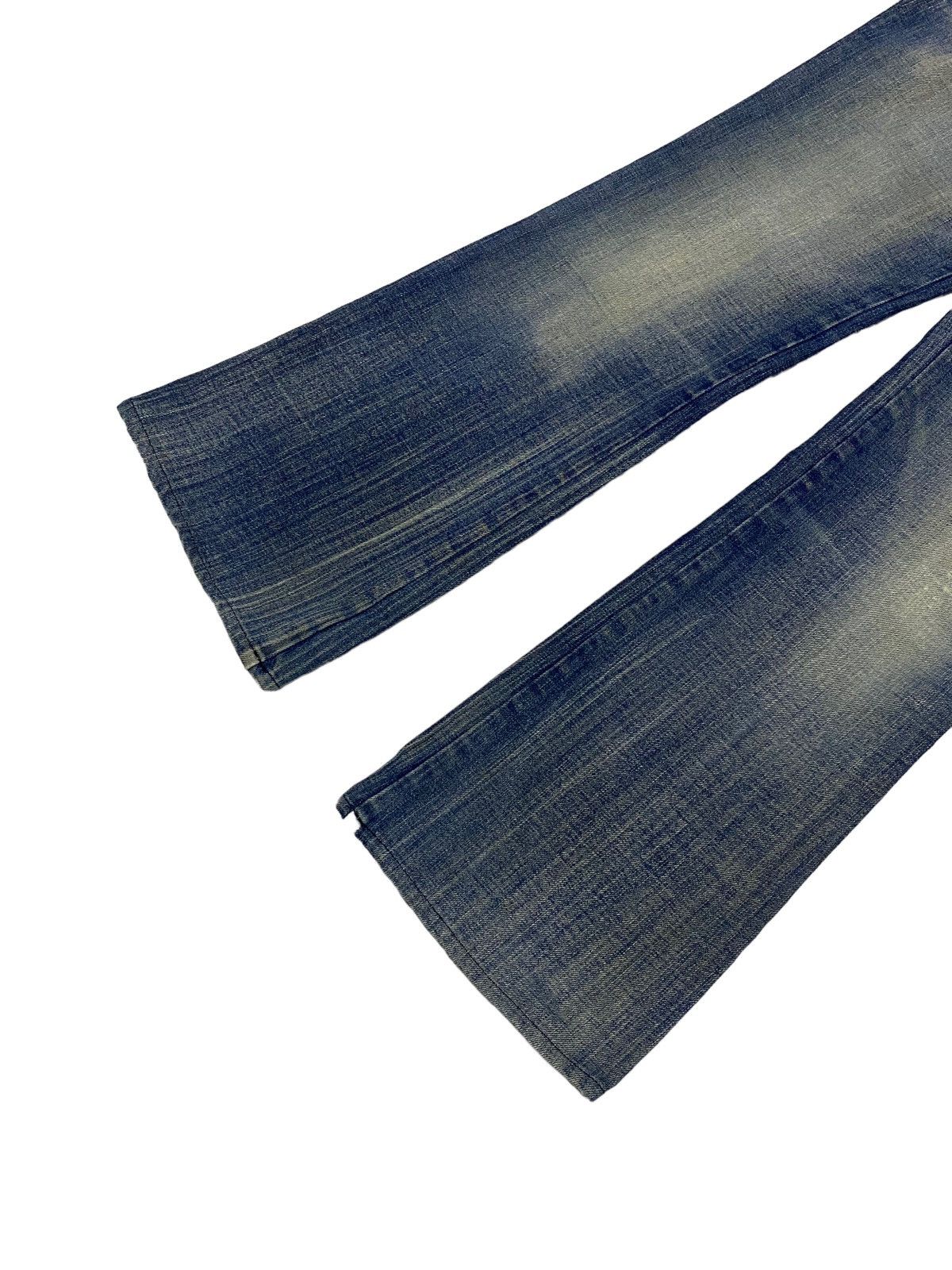 14th Addiction × If Six Was Nine × Le Grande Bleu (L.G.B.) Flare Diesel Low Rise Mud Washed Light Whisker Distressed Size US 30 / EU 46 - 5 Thumbnail