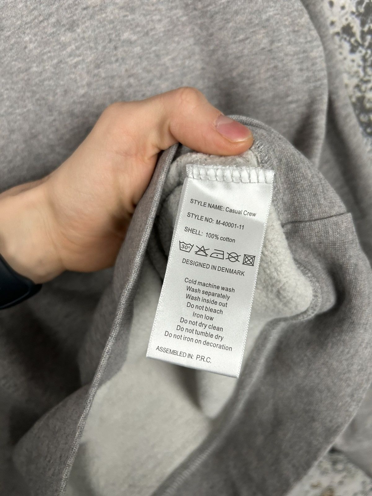 Han Kjobenhavn Han Kjobenhavn Grey Crewneck Designer Hype Streetwear Size US S / EU 44-46 / 1 - 5 Thumbnail