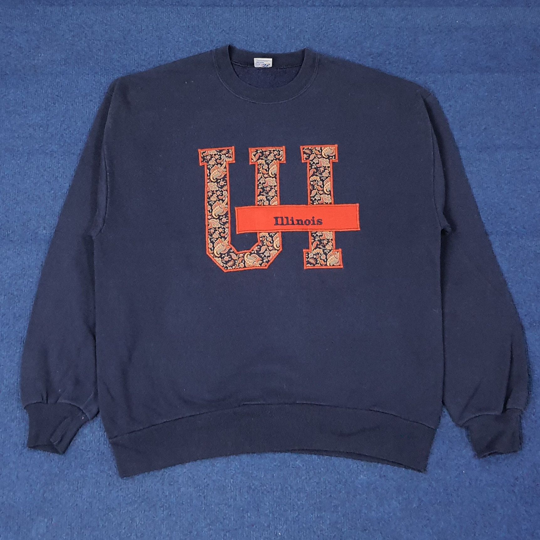 Jerzees Vintage The University of Illinois Urbana Sweatshirt C251N9 Size US M / EU 48-50 / 2 - 1 Thumbnail