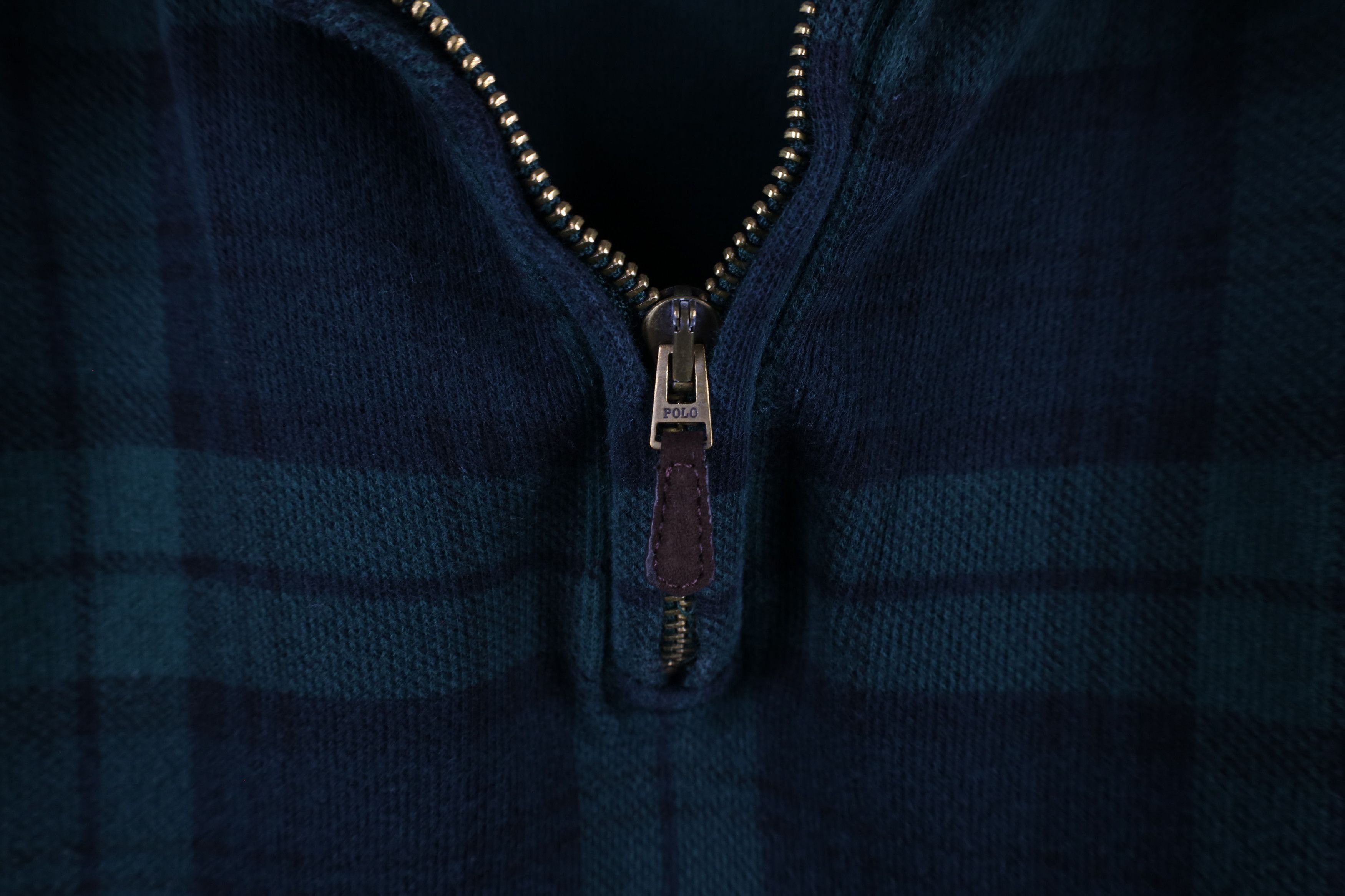Ralph Lauren × Vintage Vintage Ralph Lauren 1/4 Zip Knit Pullover Sweater Plaid Size US XXL / EU 58 / 5 - 5 Thumbnail