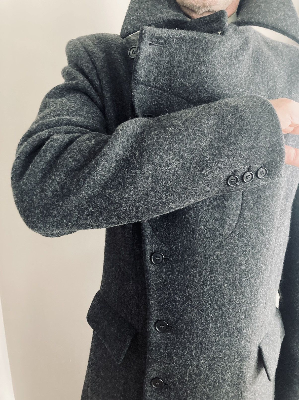 Alexander McQueen Alexander McQueen 2008 fitted gray wool coat Size US M / EU 48-50 / 2 - 4 Thumbnail