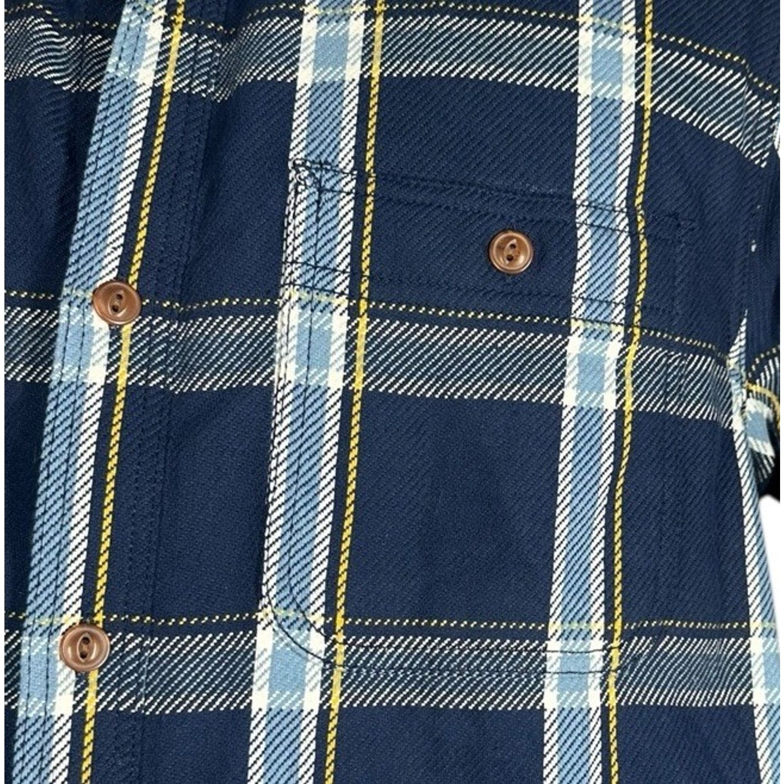 Old Navy Old Navy Mens Blue Plaid Lightly Lined Flannel Shirt Size L Size US L / EU 52-54 / 3 - 3 Thumbnail