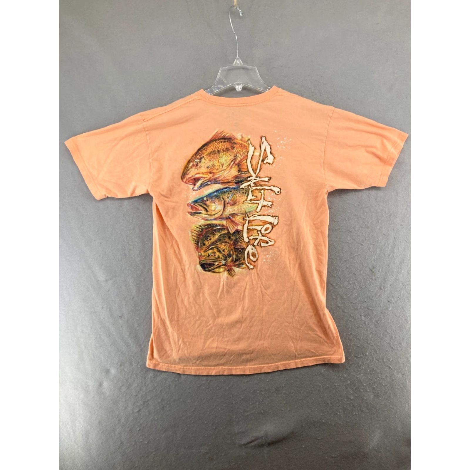 Vintage Salt Life Mens TShirt M Orange Live Salty Fishing Bass Trout Shirt Mens Orange 90s? Size US M / EU 48-50 / 2 - 7 Thumbnail