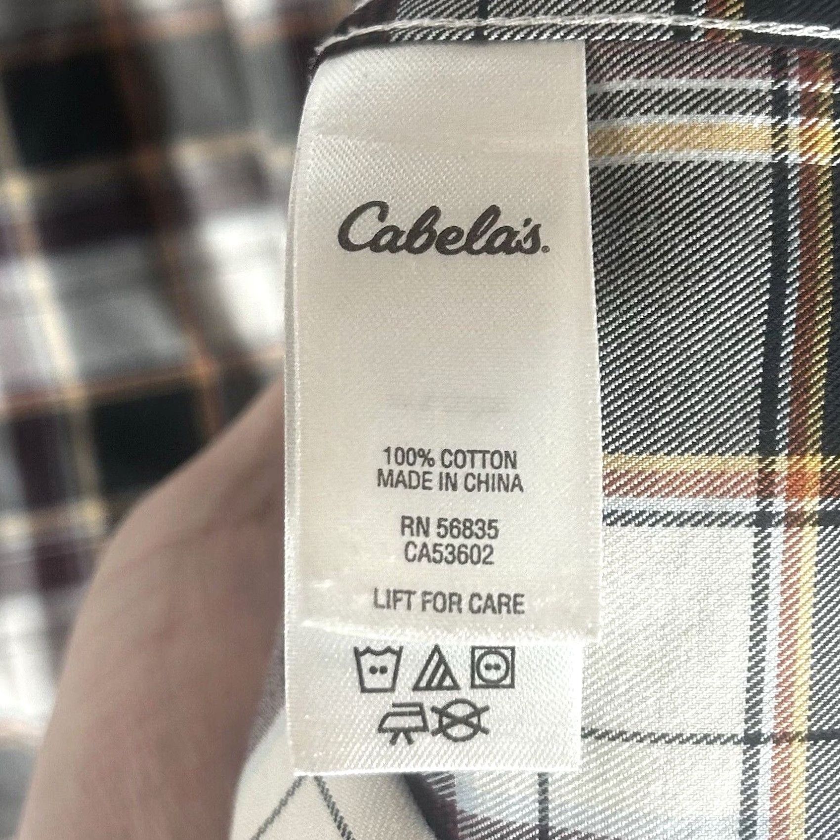 Vintage Cabela's Plaid Long Sleeve Button-Up Shirt Mens Large Wrinkle-Resistant Casual Work Cotton 100% Size US L / EU 52-54 / 3 - 4 Thumbnail
