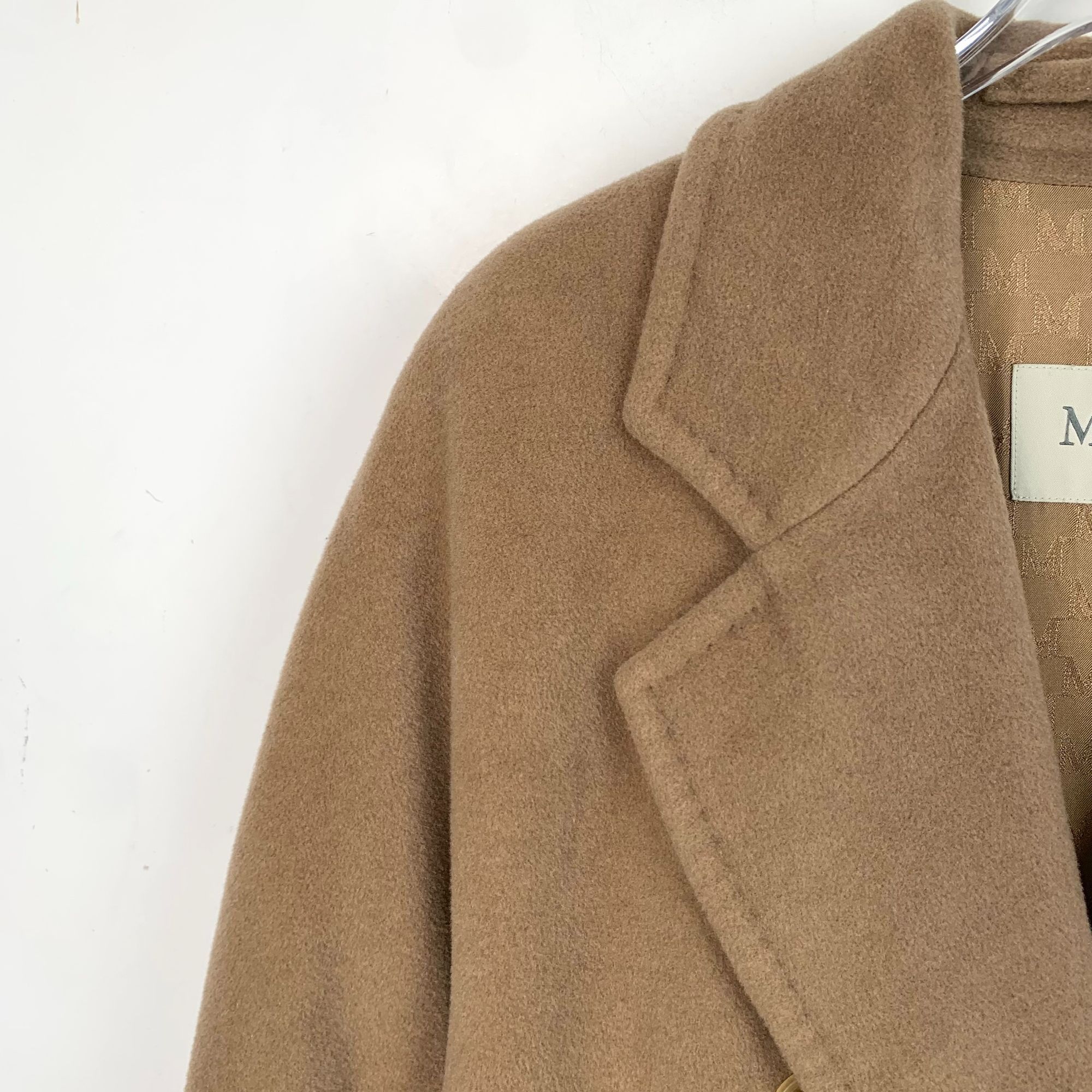 Max Mara Max Mara 101801 Series Brown Shearling Wool Double-Breasted Size XS / US 0-2 / IT 36-38 - 7 Thumbnail