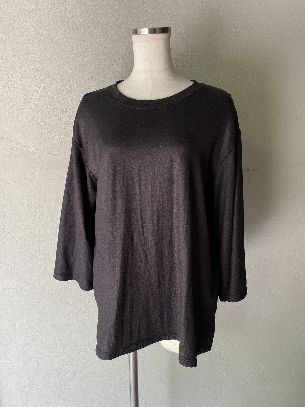 Zucca ZUCCA Black Soft 3/4 Sleeve Tee. Size XL / US 12-14 / IT 48-50 - 5 Thumbnail