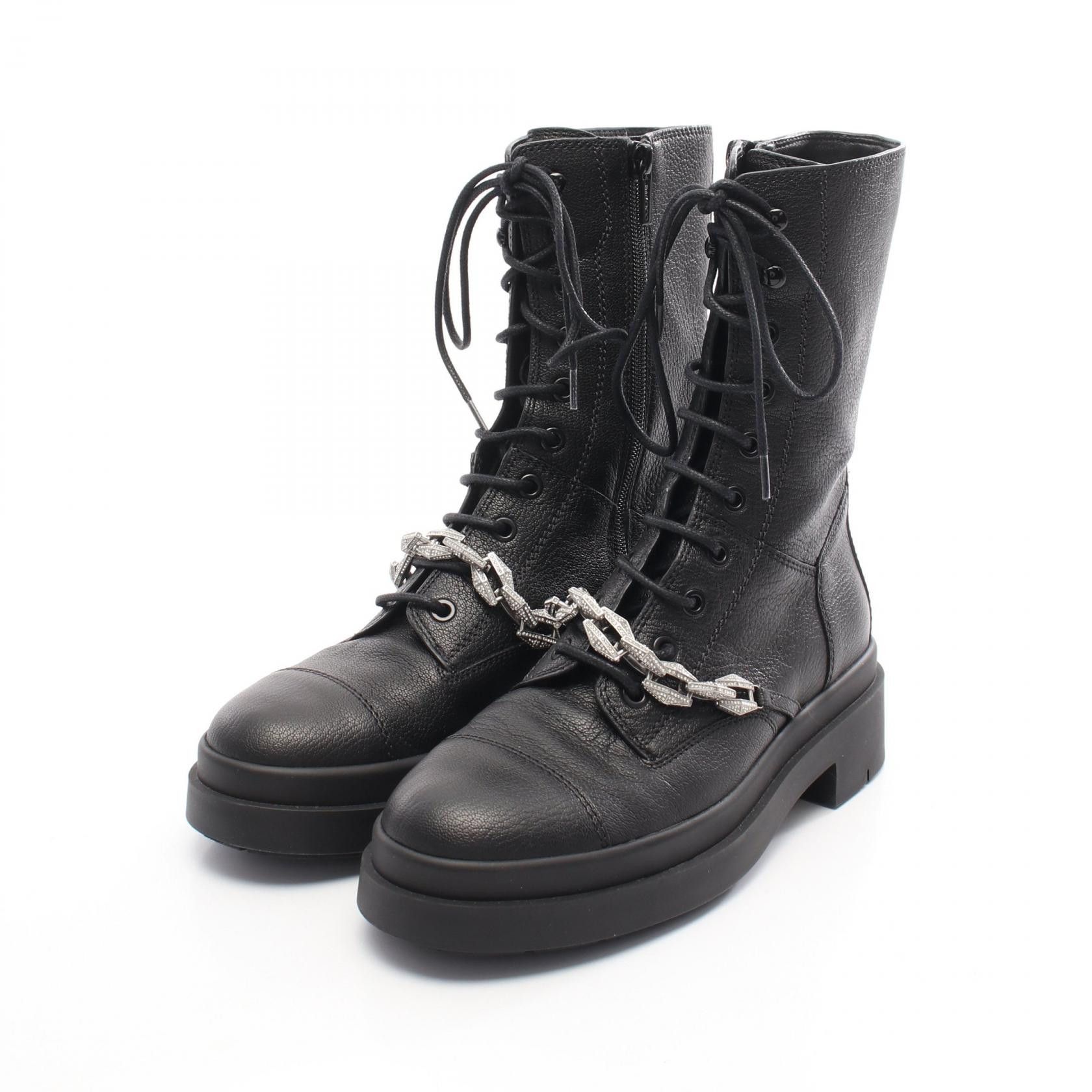 Jimmy Choo Jimmy Choo Jimmy Choo Nari Leather Boots Leather Shoes DUTY FREE for USA Size ONE SIZE - 1 Thumbnail
