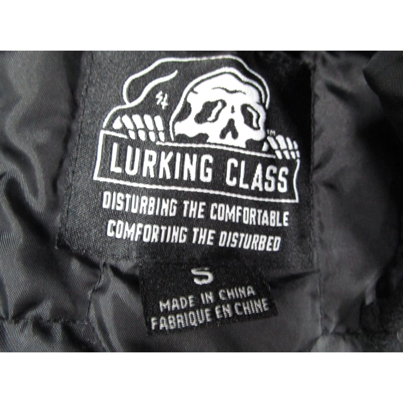 Vintage Lurking Class Jacket Mens Small Black Quilted Hooded Full Zip Insulated Puffer Size US S / EU 44-46 / 1 - 2 Thumbnail