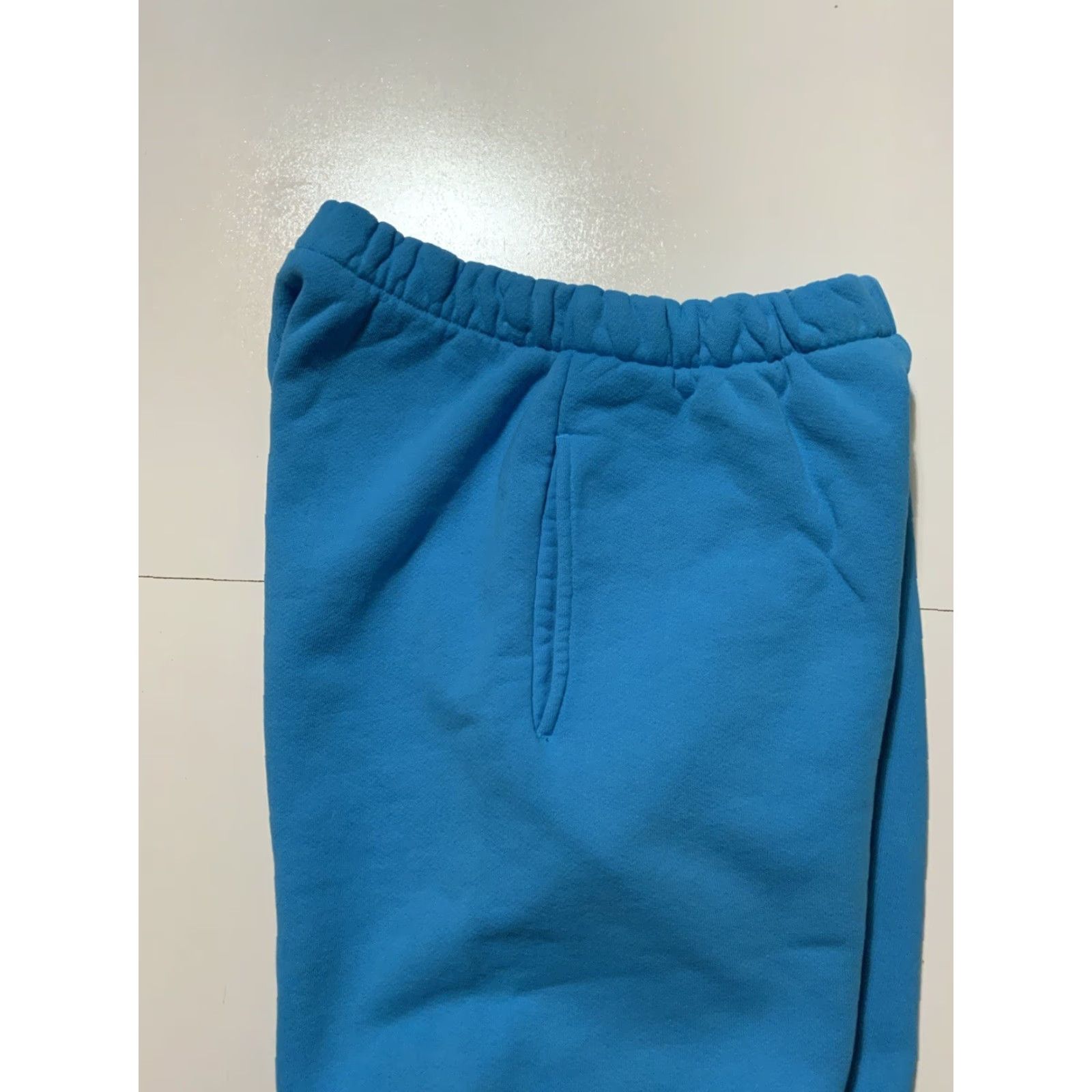 Madhappy Madhappy Sweat Shorts Blue Fleece Blank 7” Inseam Heavyweight Essential Sz S Mens Activewear Drawstring Size US 29 - 7 Thumbnail