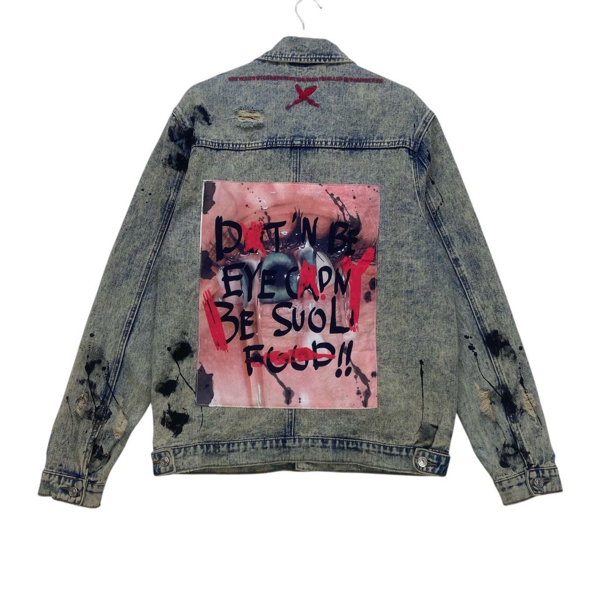 Japanese Brand Japanese Brand Distressed Denim Paint Splatter Denim Jacket Size US M / EU 48-50 / 2 - 1 Thumbnail