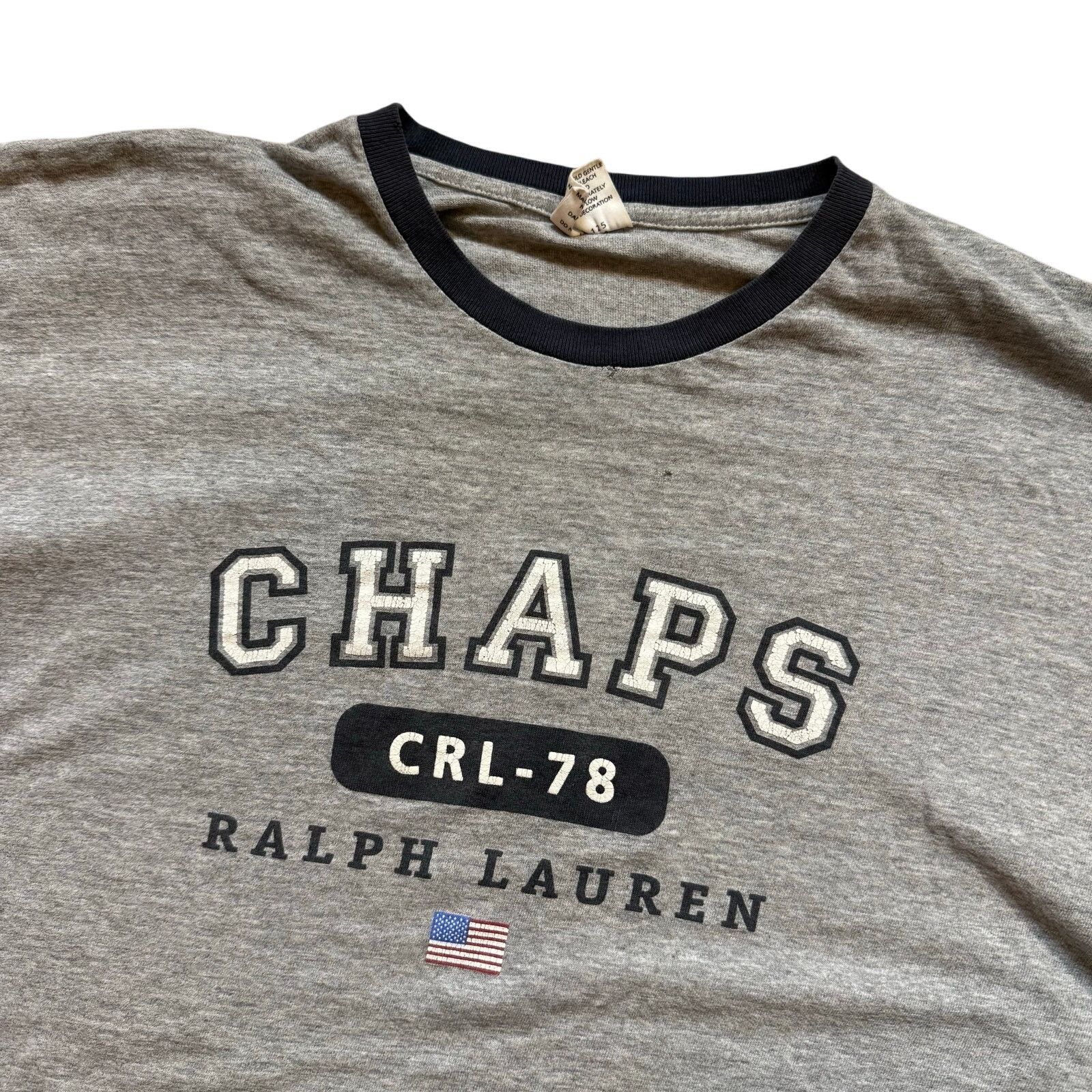 Chaps Vintage 90’s Chaps Ralph Lauren Spell Out Ringer Tee L Size US L / EU 52-54 / 3 - 3 Thumbnail