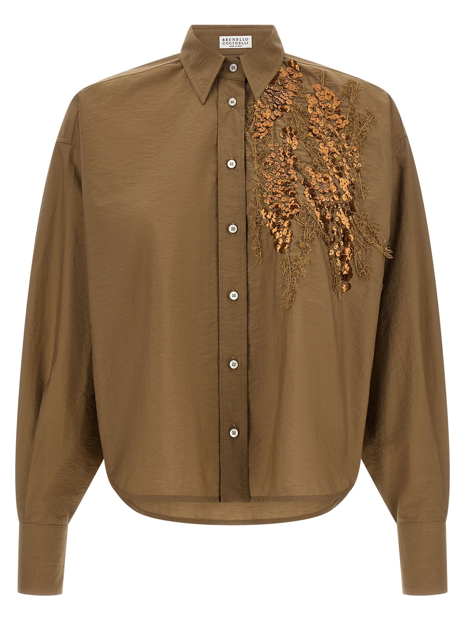 Brunello Cucinelli 'Dazzling Seabed Embroidery' Shirt Size S / US 4 / IT 40 - 1 Thumbnail