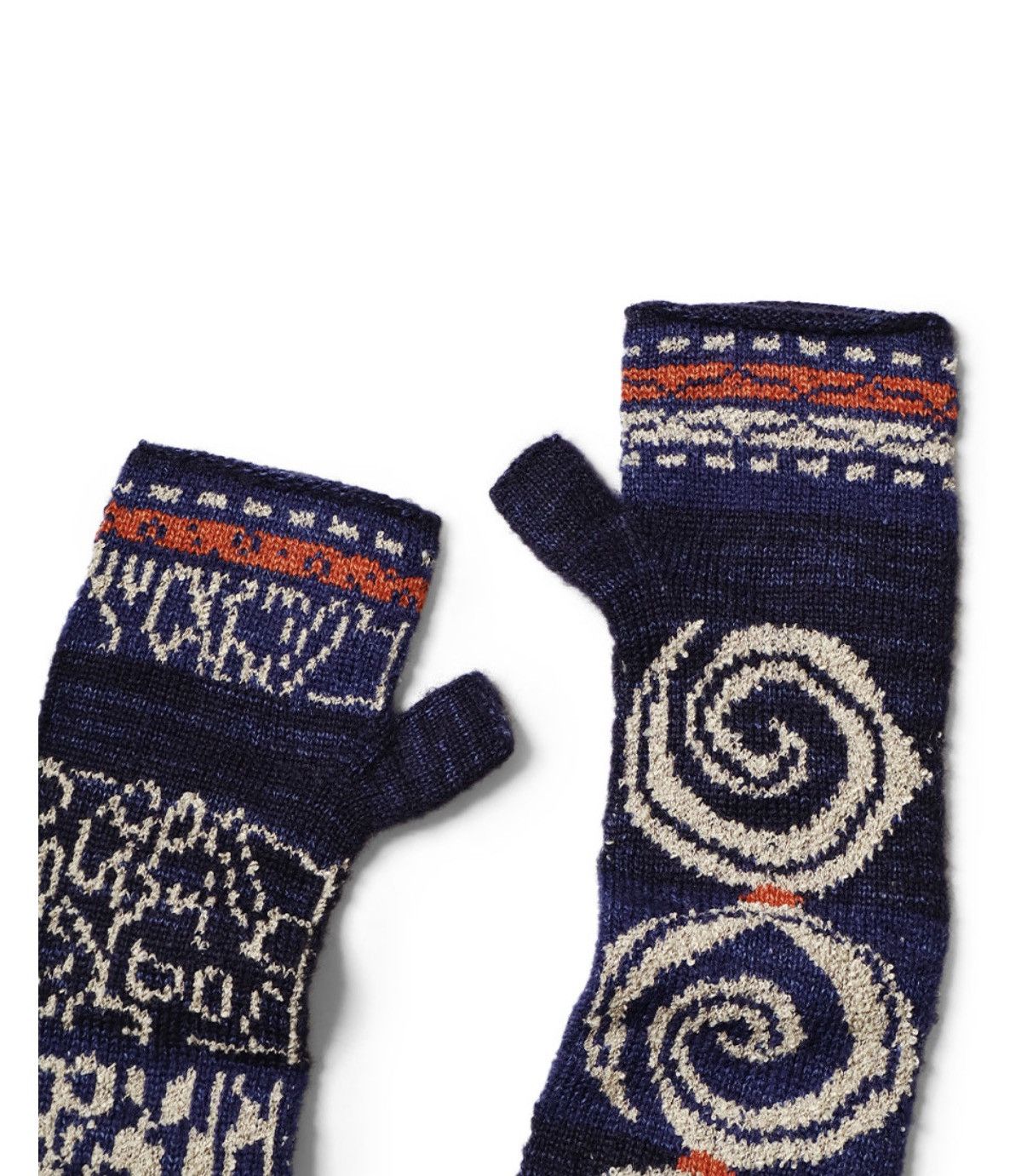 Kapital kapital Ainu × Kuba 2Way Mittens Size ONE SIZE - 3 Thumbnail