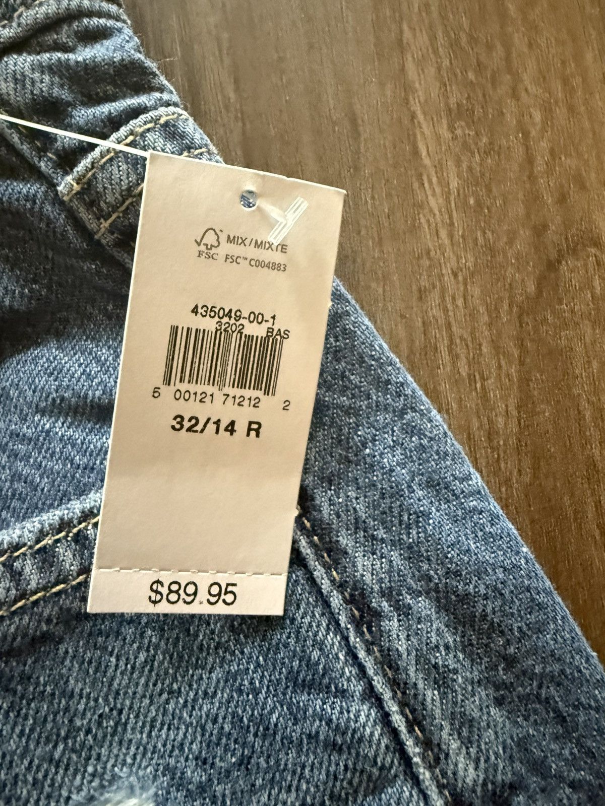 Gap GAP Baggy Mid Rise Wide Leg Jeans Women’s Size 32 / 14R Size 32" / US 10 / IT 46 - 4 Thumbnail