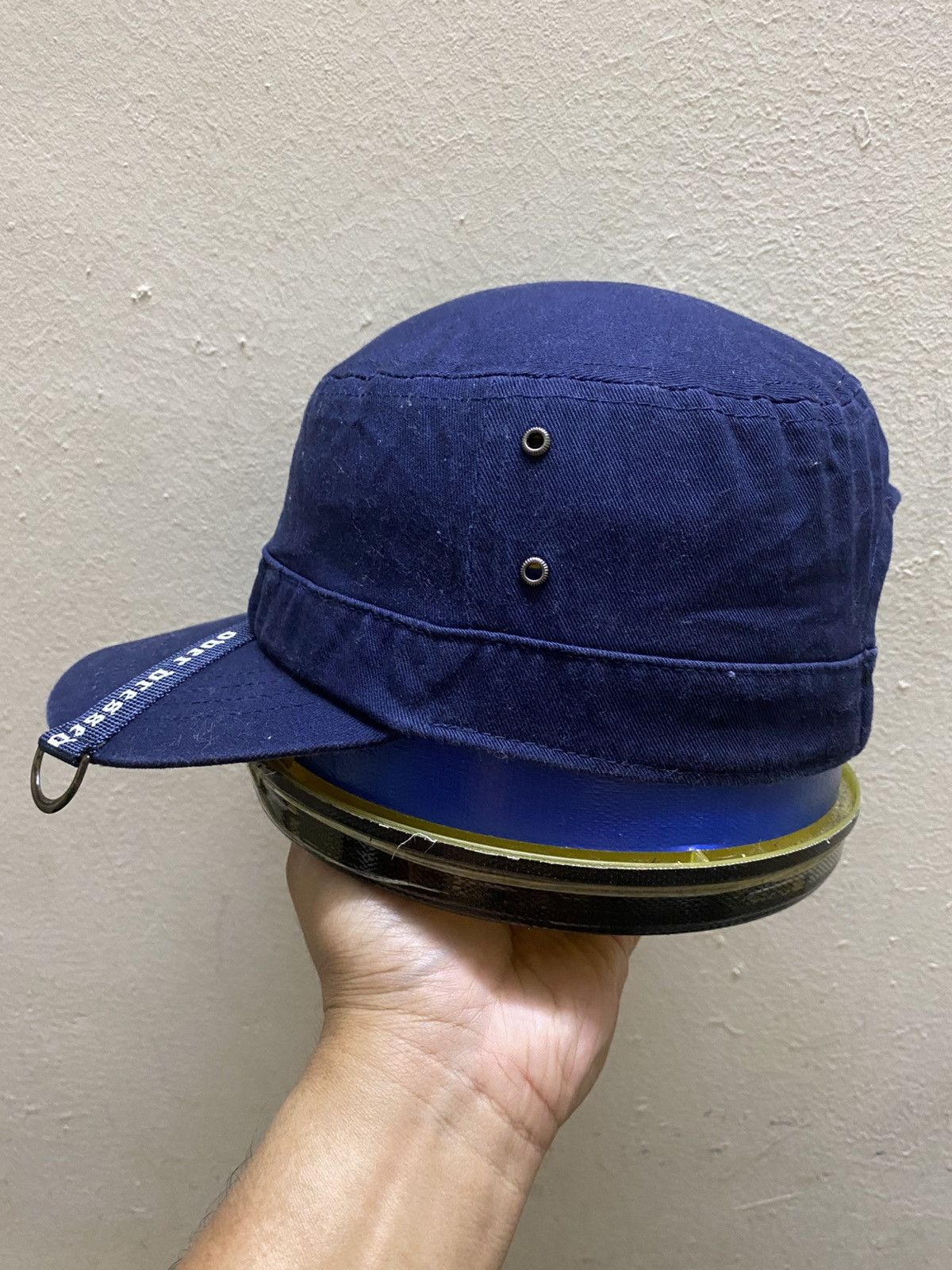 If Six Was Nine × Japanese Brand × Le Grande Bleu (L.G.B.) 2000s Japanese Brand Cadet Hat Distressed Size ONE SIZE - 3 Thumbnail