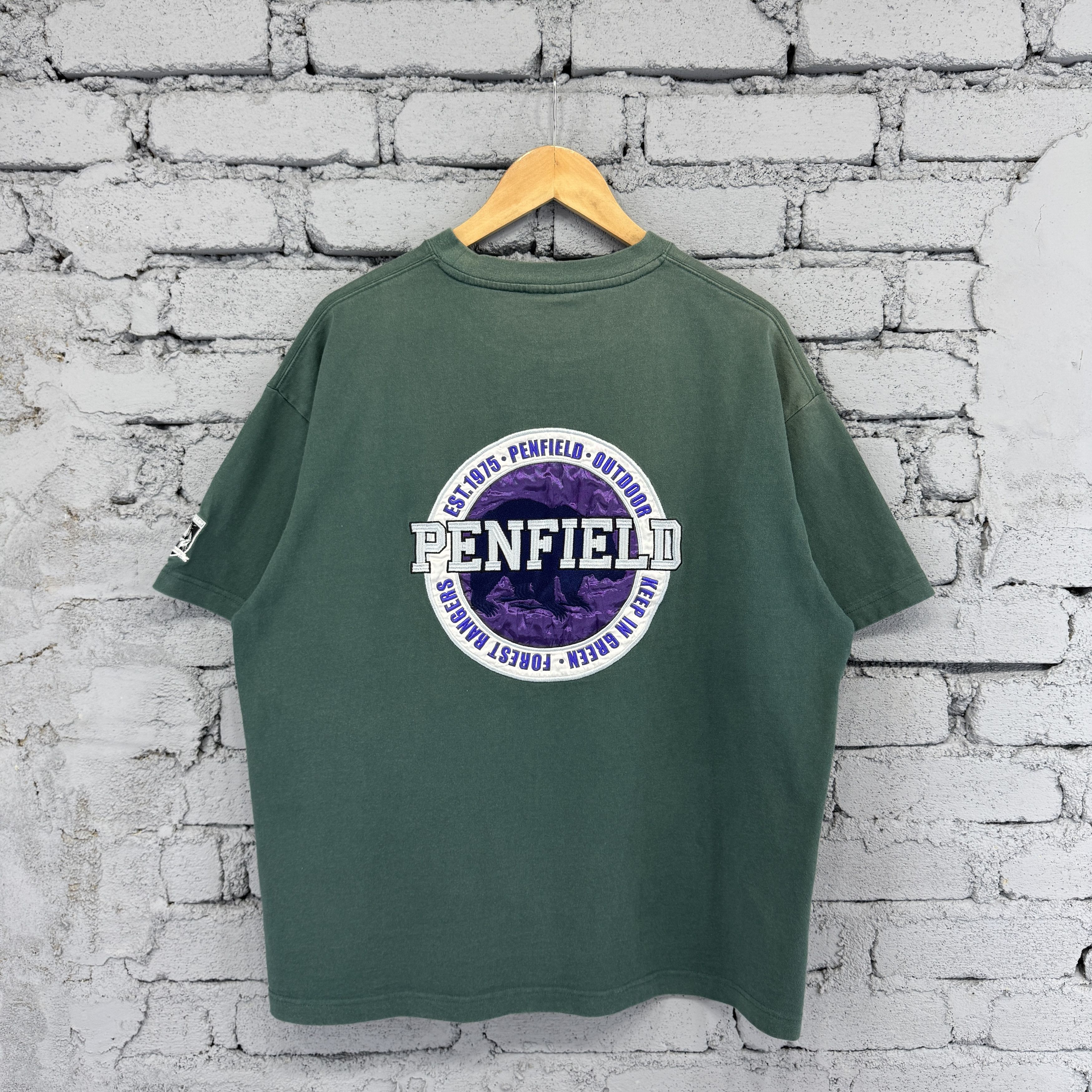 Penfield Vintage Penfield Sunfaded Backhit Green Forest Rangers Size US M / EU 48-50 / 2 - 1 Thumbnail