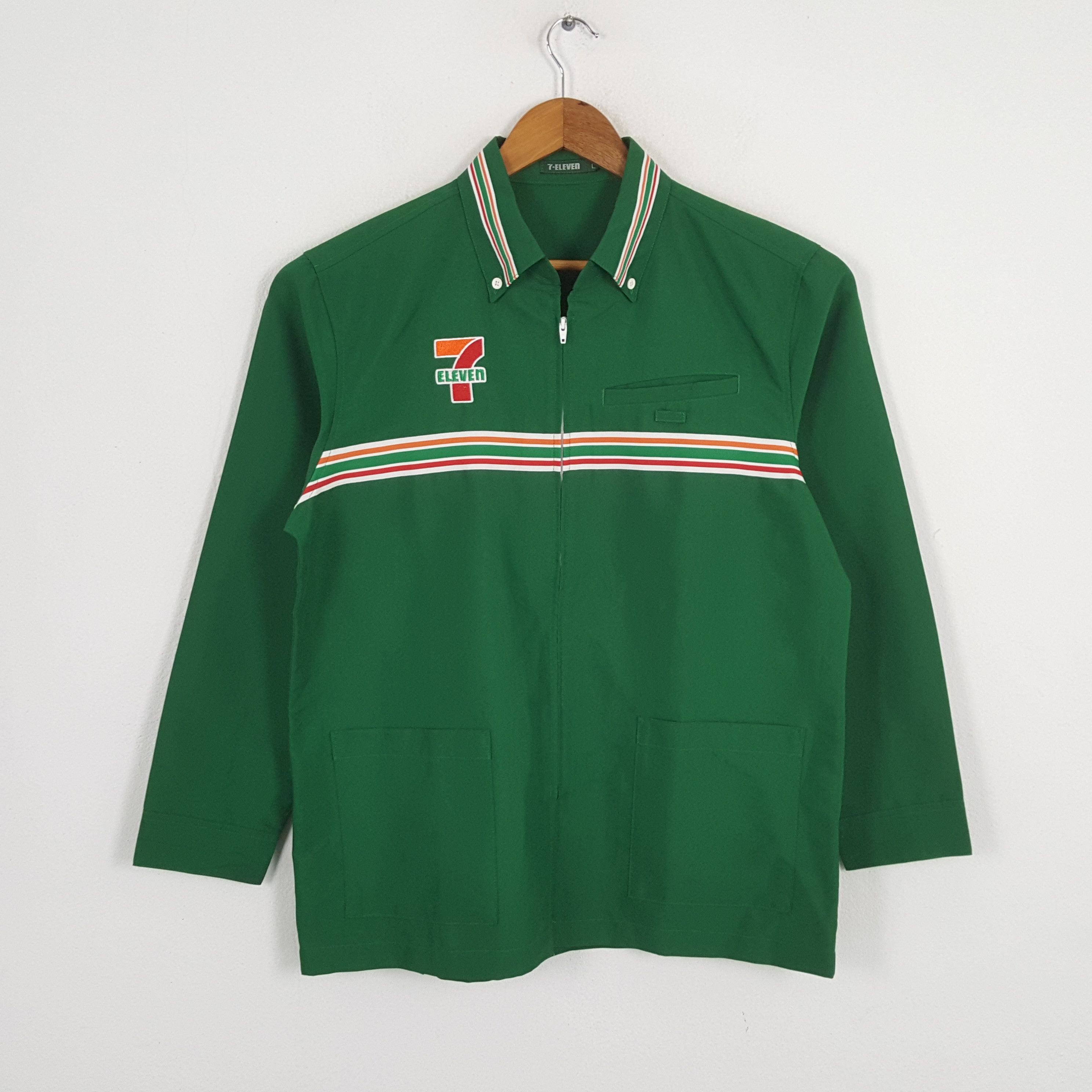 Japanese Brand × Vintage Vintage 7-ELEVEn Japanese Workers Uniform Shirt Jacket Size US L / EU 52-54 / 3 - 3 Thumbnail