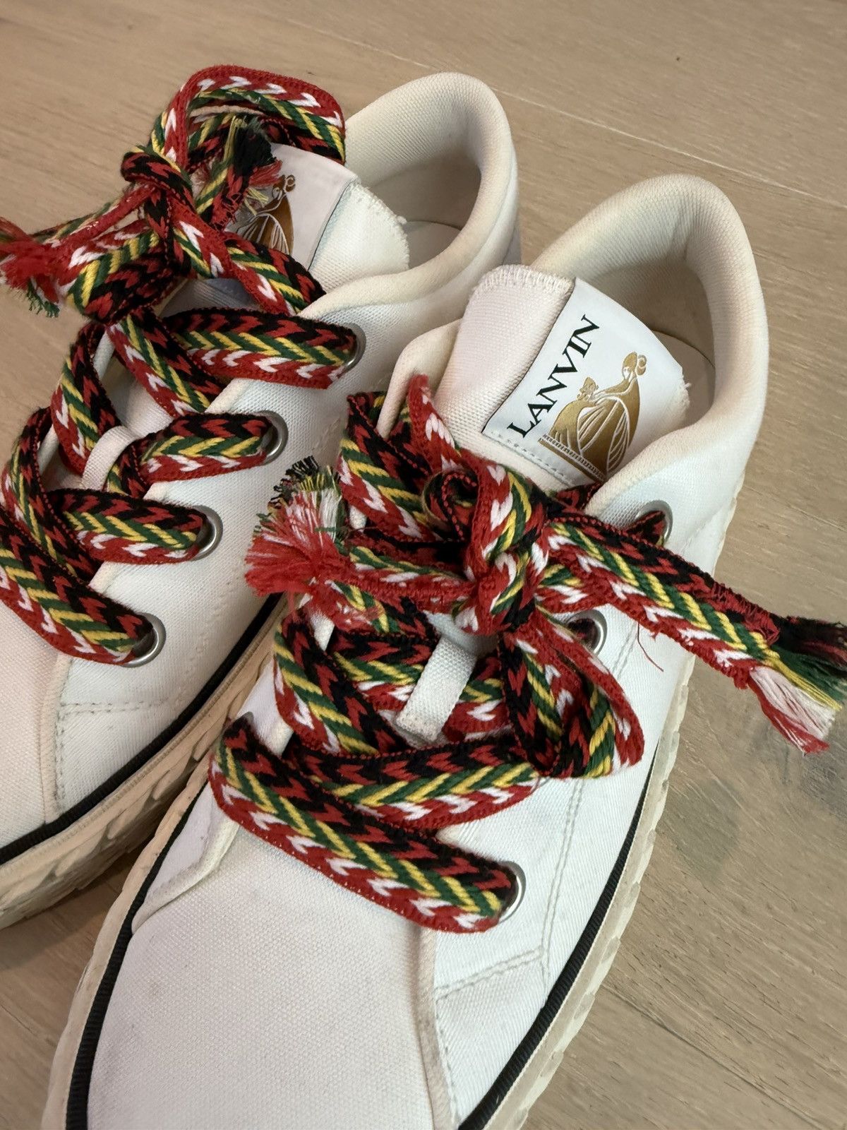 Lanvin Lanvin Curb Cloth Sneakers sz 11 Size US 11 / EU 44 - 3 Thumbnail