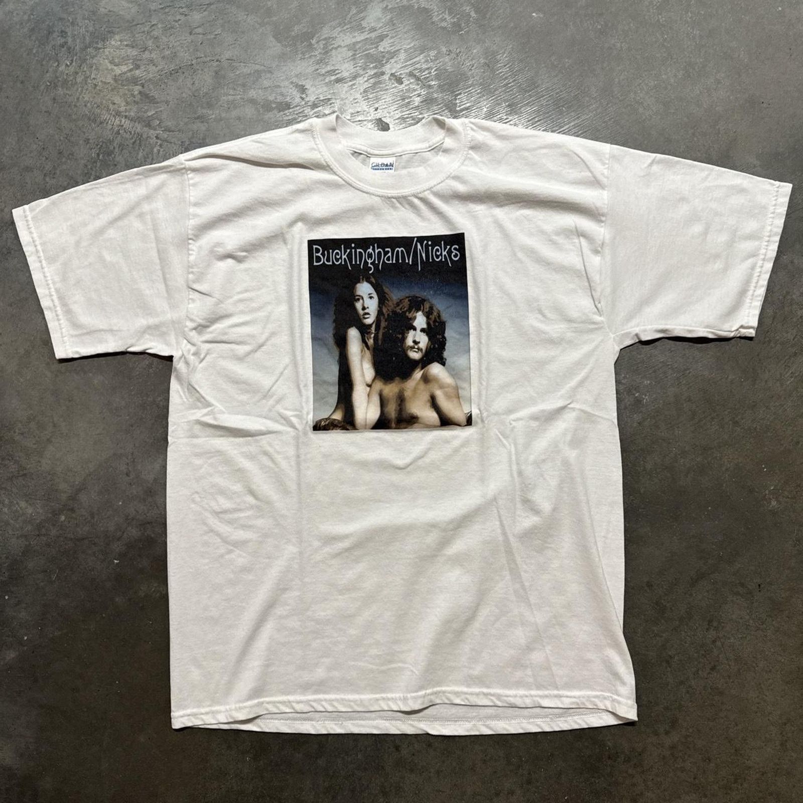 Vintage Lindsey Buckingham StevieNicks Fleetwood Mac Vintage T-Shirt Size US XL / EU 56 / 4 - 1 Thumbnail