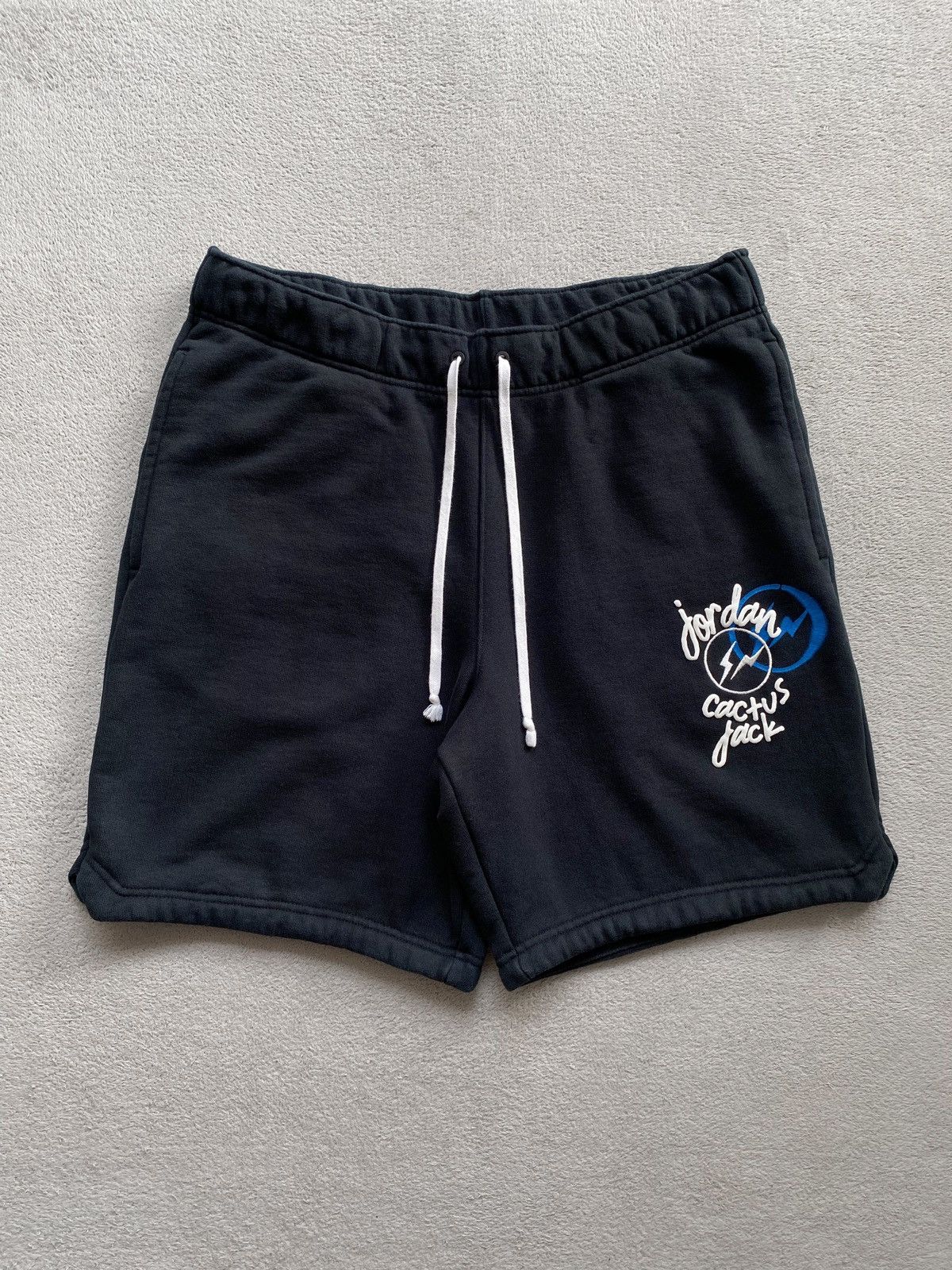 image of Air Jordan X Travis Scott X Fragment Shorts in Black, Men's (Size 36)