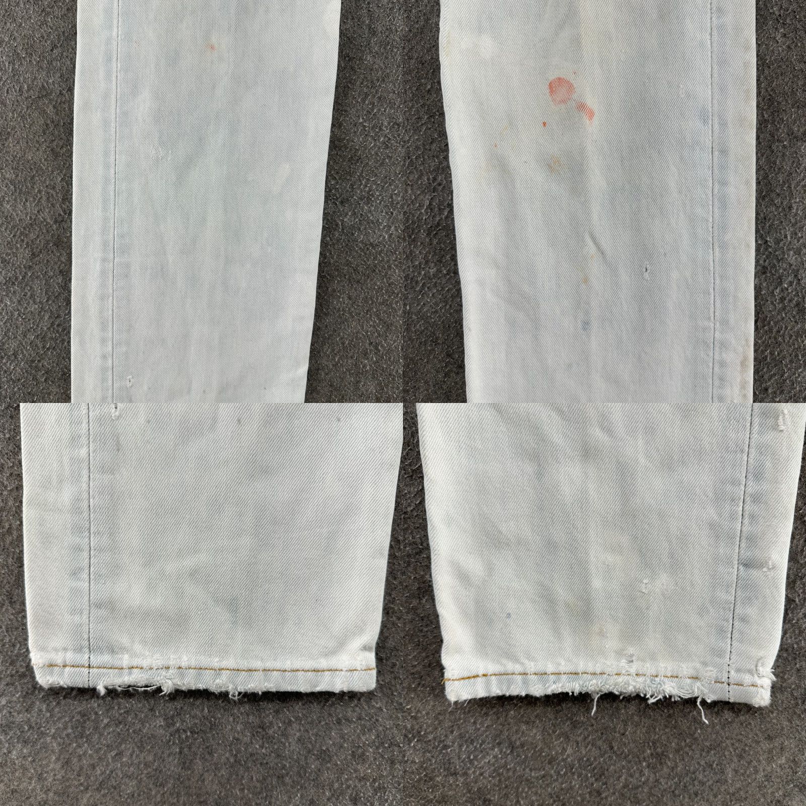 Levi's VINTAGE Levi's 501 Jeans Mens 30x34 Blue Regular Straight Light Wash Distressed 90s Y2K Size US 30 / EU 46 - 8 Thumbnail