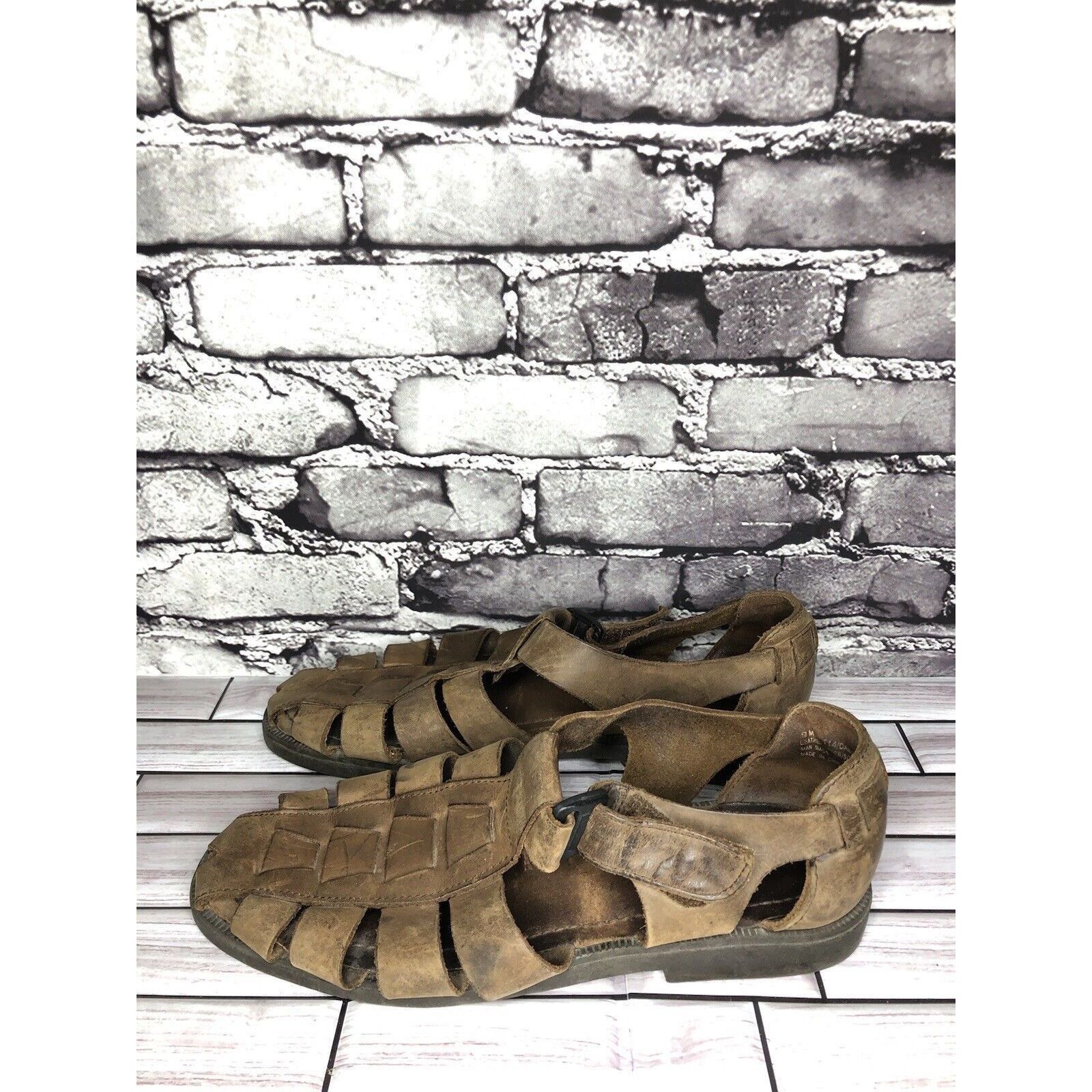 Other Claybrooke Footwear Brown Leather Fisherman Hiking Strap San Size US 9 / EU 42 - 6 Thumbnail