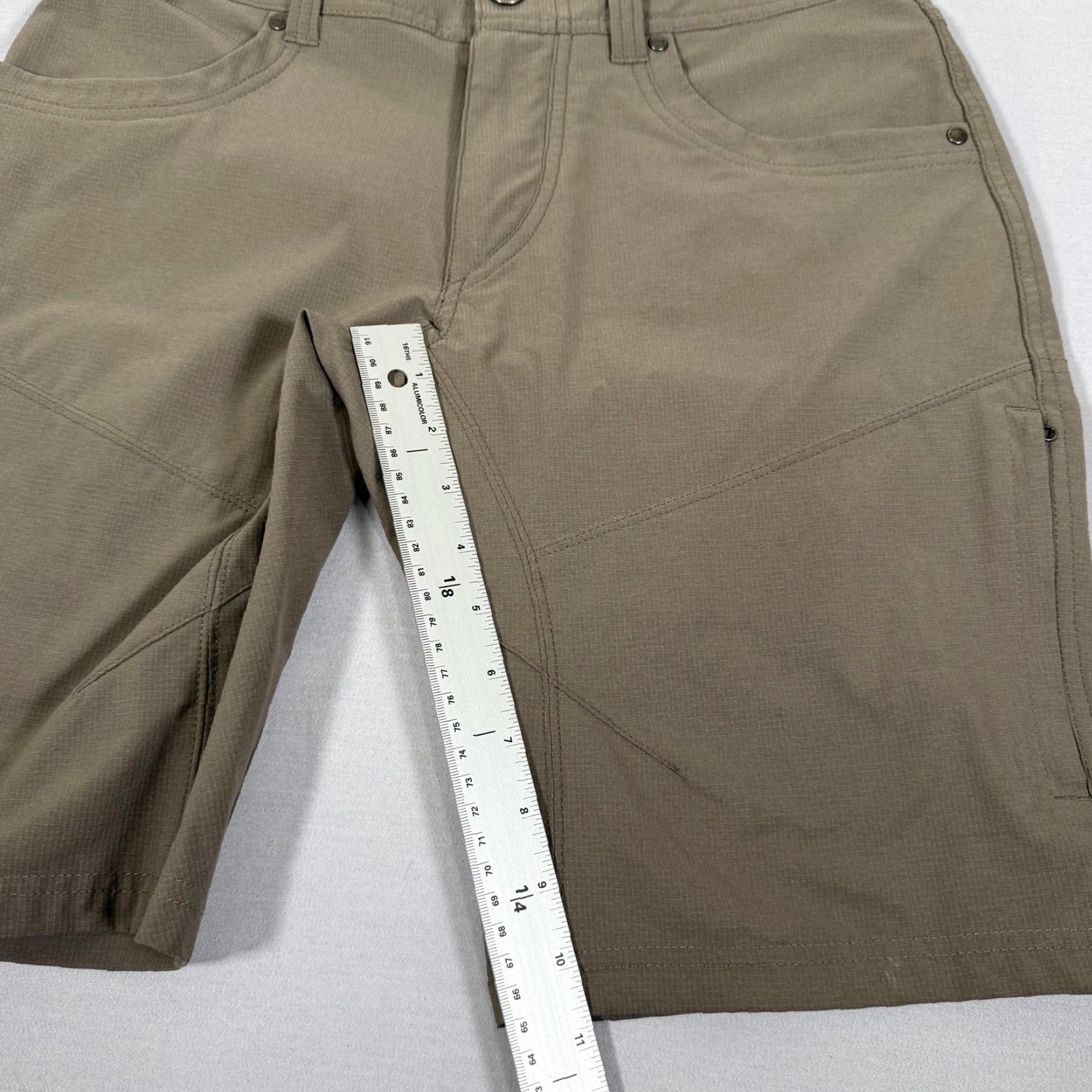 Vintage Kuhl Shorts Mens 30 Tan Cargo Silencr Hiking Trail Zip Pocket Outdoor Stretch Size US 30 / EU 46 - 6 Thumbnail