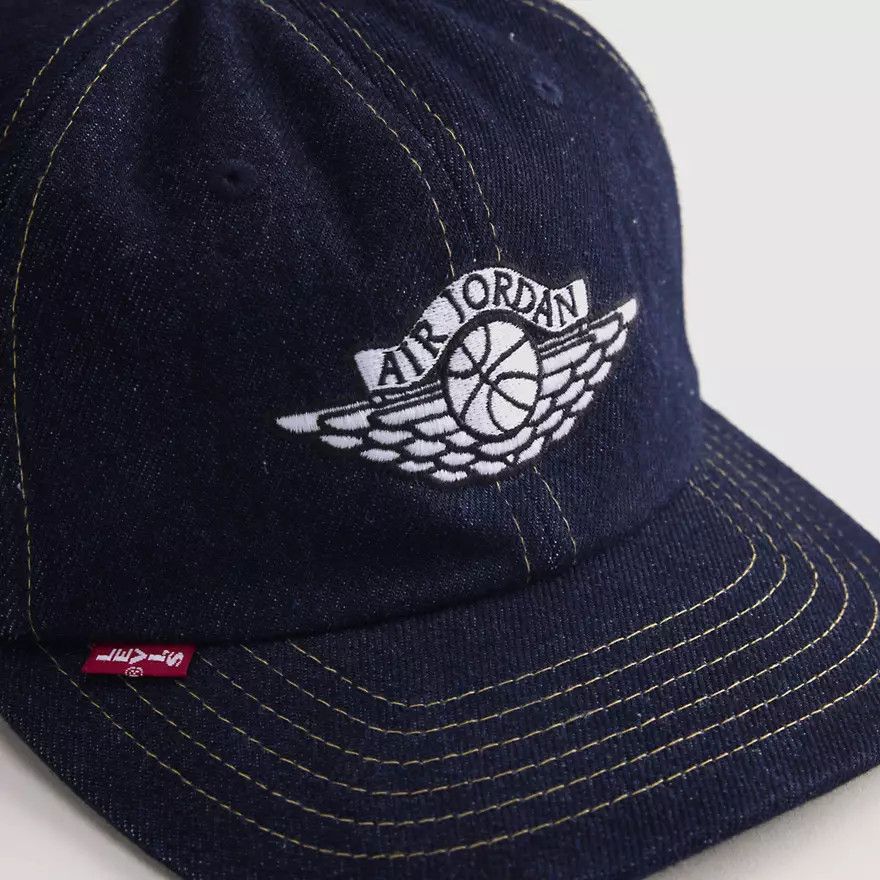Levi's × Nike Nike Jordan x Levi's Denim Cap Rigid Rinse Blue 055FJ-0000 Size ONE SIZE - 20 Thumbnail