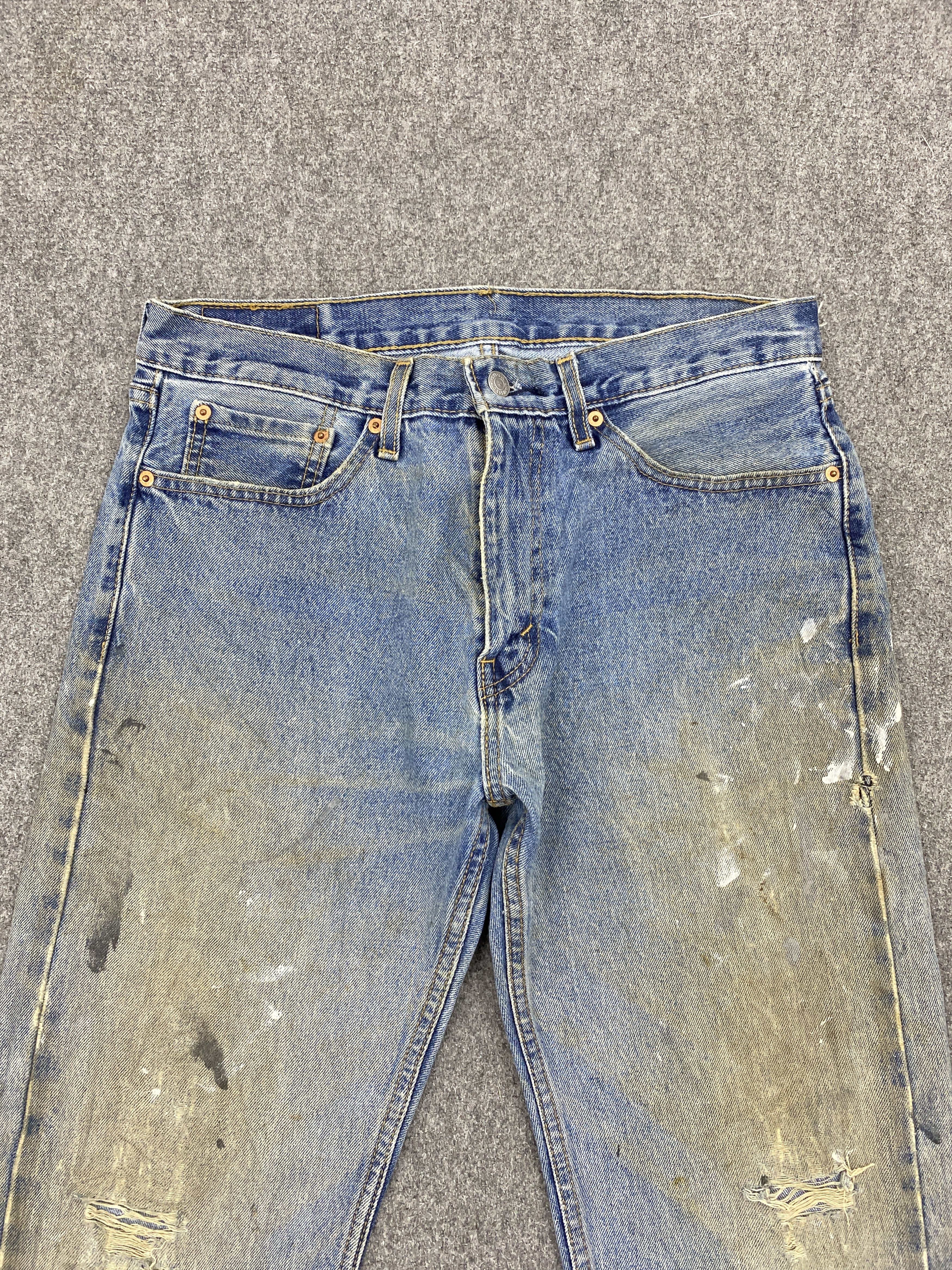 Levi's Vintage Levis 505 Dirty Jeans DP2692 Size US 32 / EU 48 - 2 Thumbnail