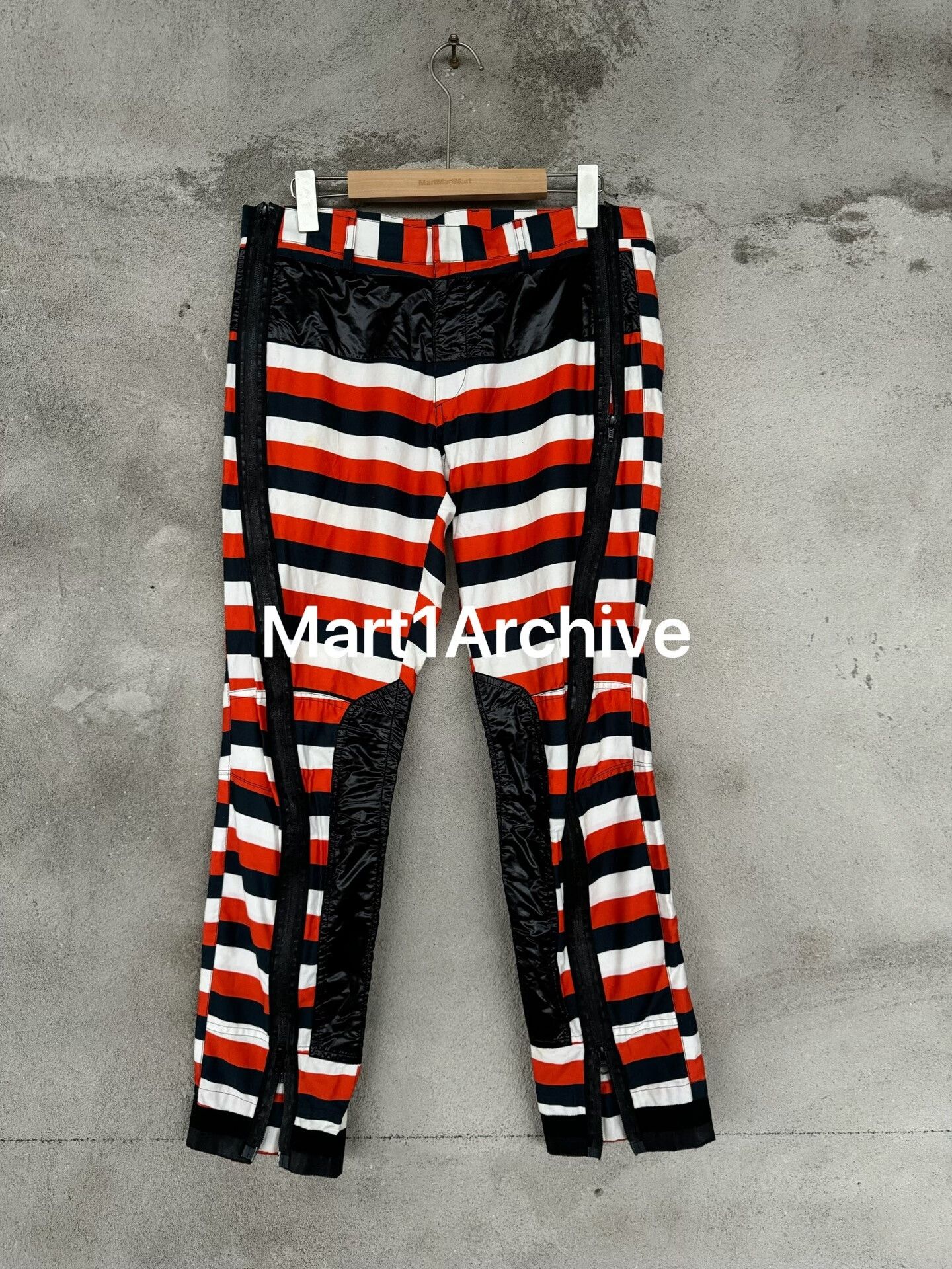 Dries Van Noten Dries Van Noten Zebra Print Zip Trousers Size US 34 / EU 50 - 1 Thumbnail
