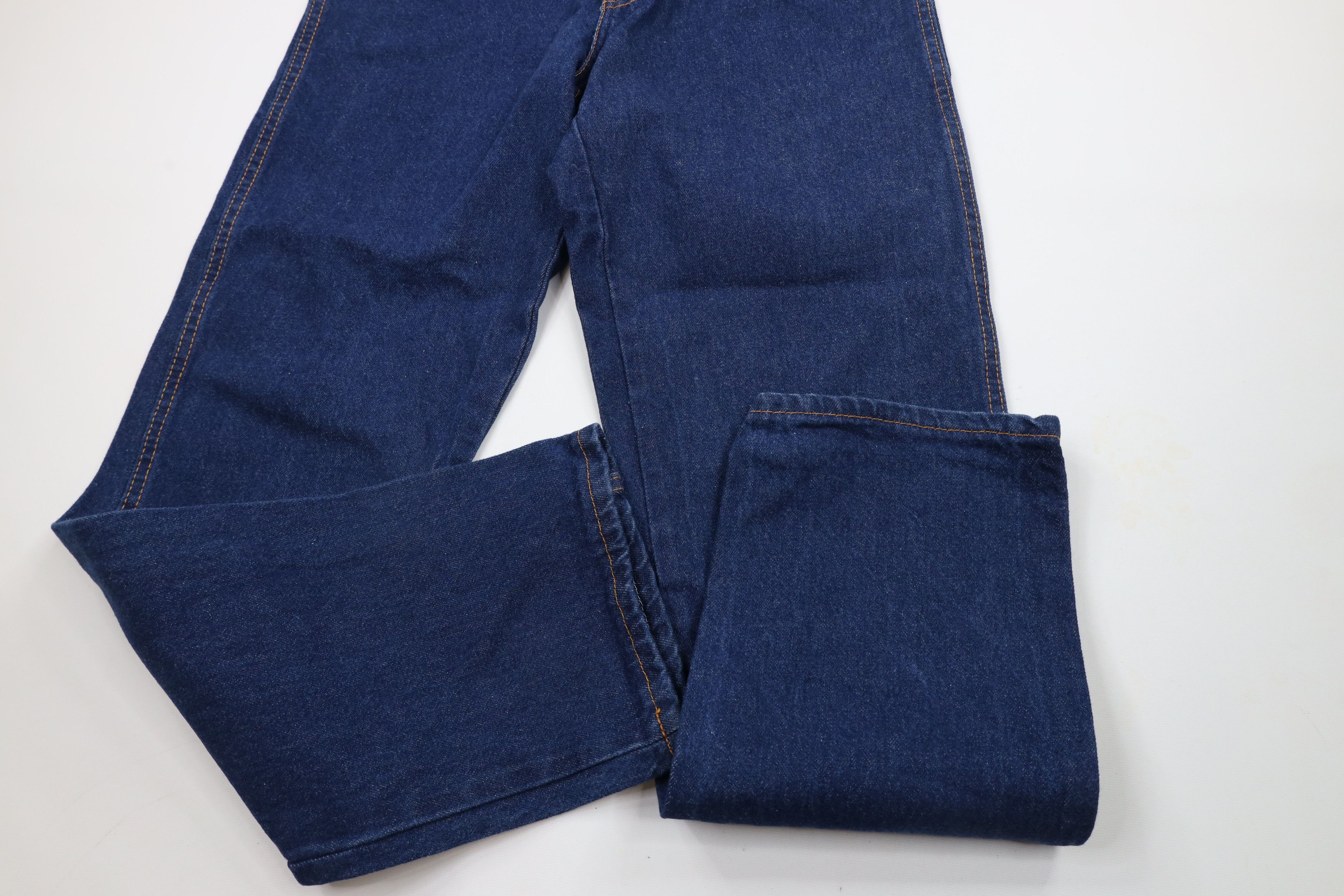 Dickies × Vintage Vintage Dickies Spell Out Wide Leg Denim Jeans Blue Cotton Size US 33 - 5 Thumbnail